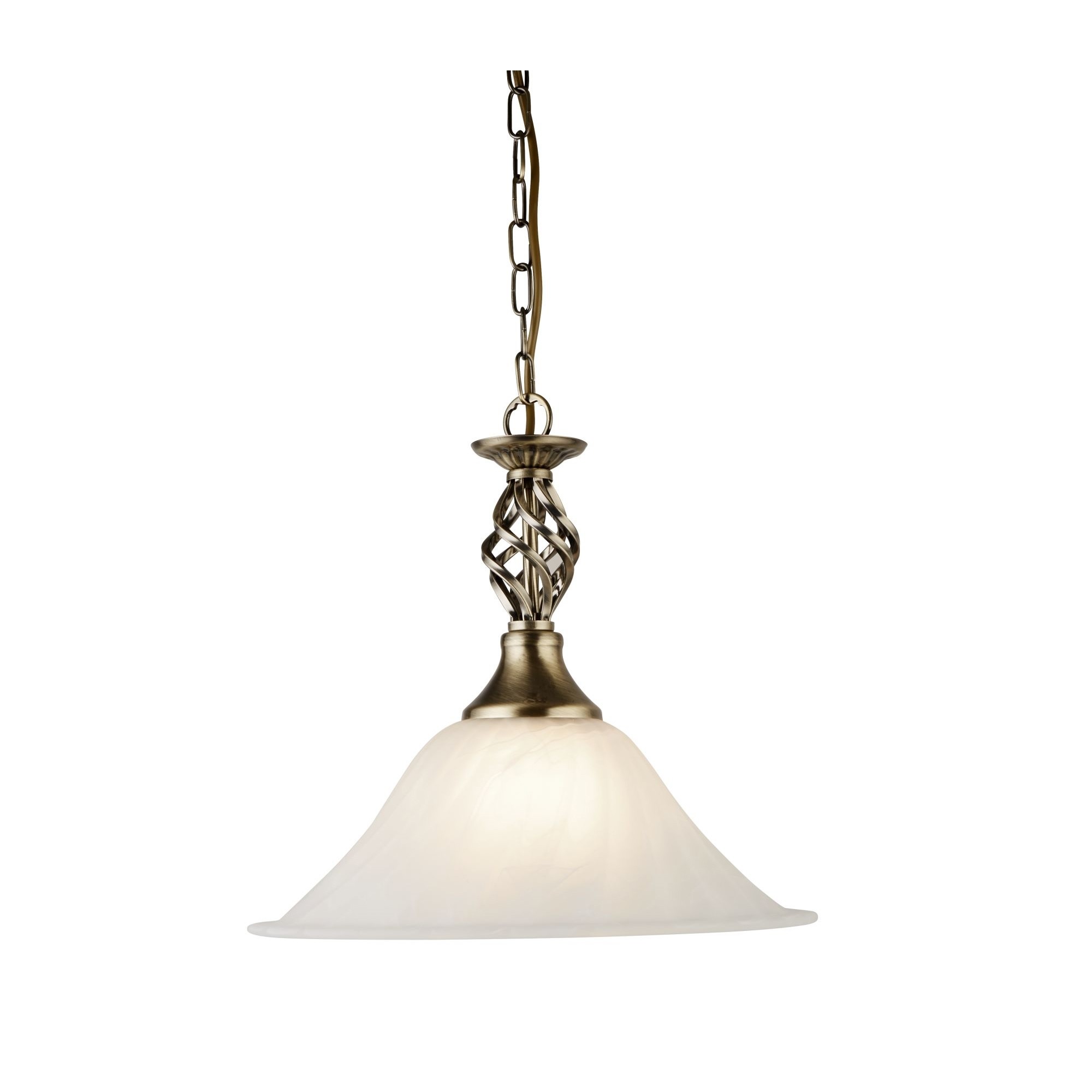Searchlight Cameroon - lampe suspendue - Ø cm - laiton antique