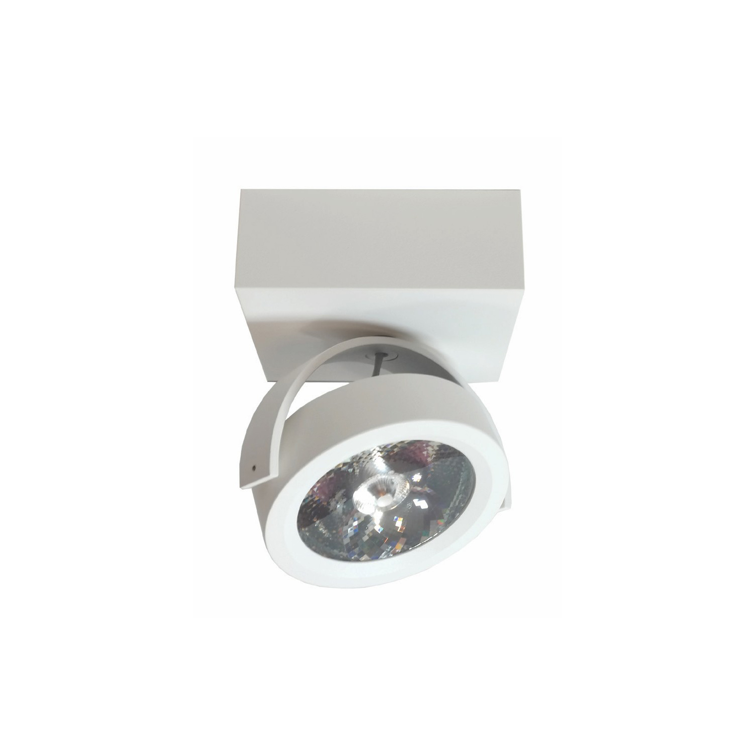 Artdelight Dutchess LED - spot en saillie 1L - 12,8 x 12,8 x - 13W LED dimmable inclus - blanc