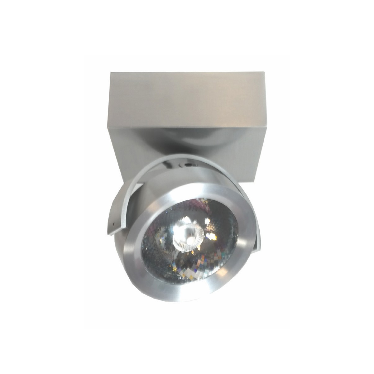 Artdelight Dutchess LED - spot en saillie 1L - 12,8 x 12,8 x - 13W LED dimmable inclus - aluminium