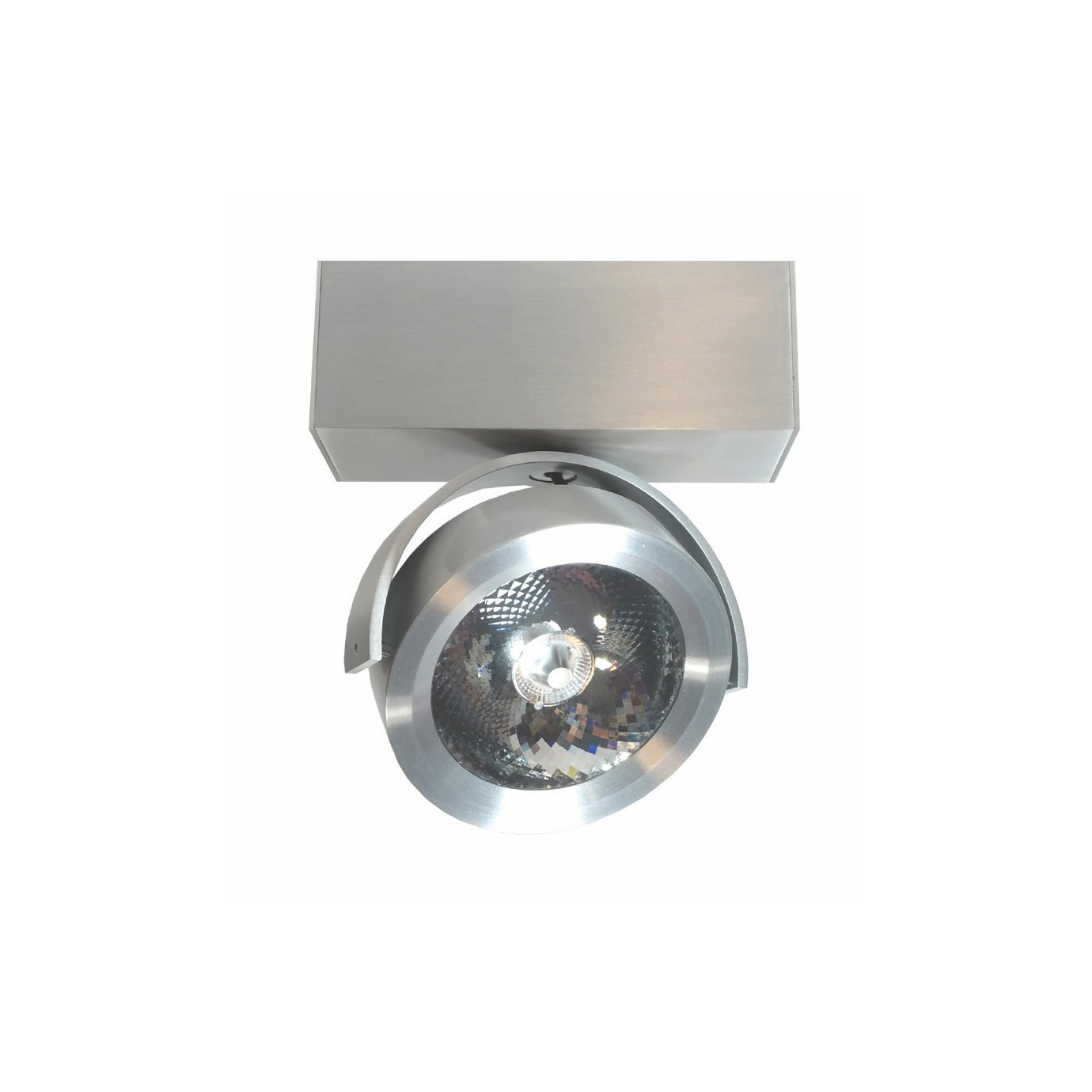 Artdelight Dutchess LED - spot en saillie 1L - x - 13W LED dimmable inclus - aluminium