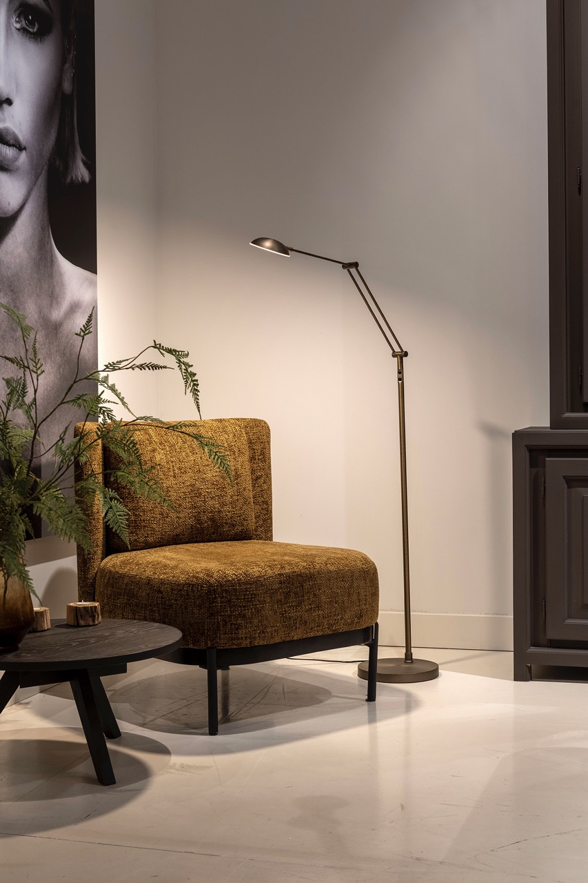 Artdelight Palermo - lampadaire - Ø cm - 10W dim to warm LED inclus - bronze antique