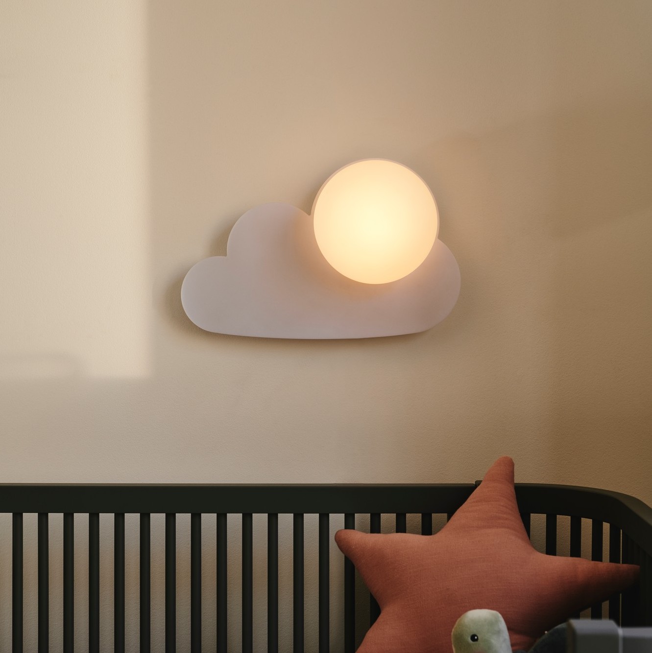 Nordlux Skyku Cloud - applique murale - Ø ,8 x - blanc