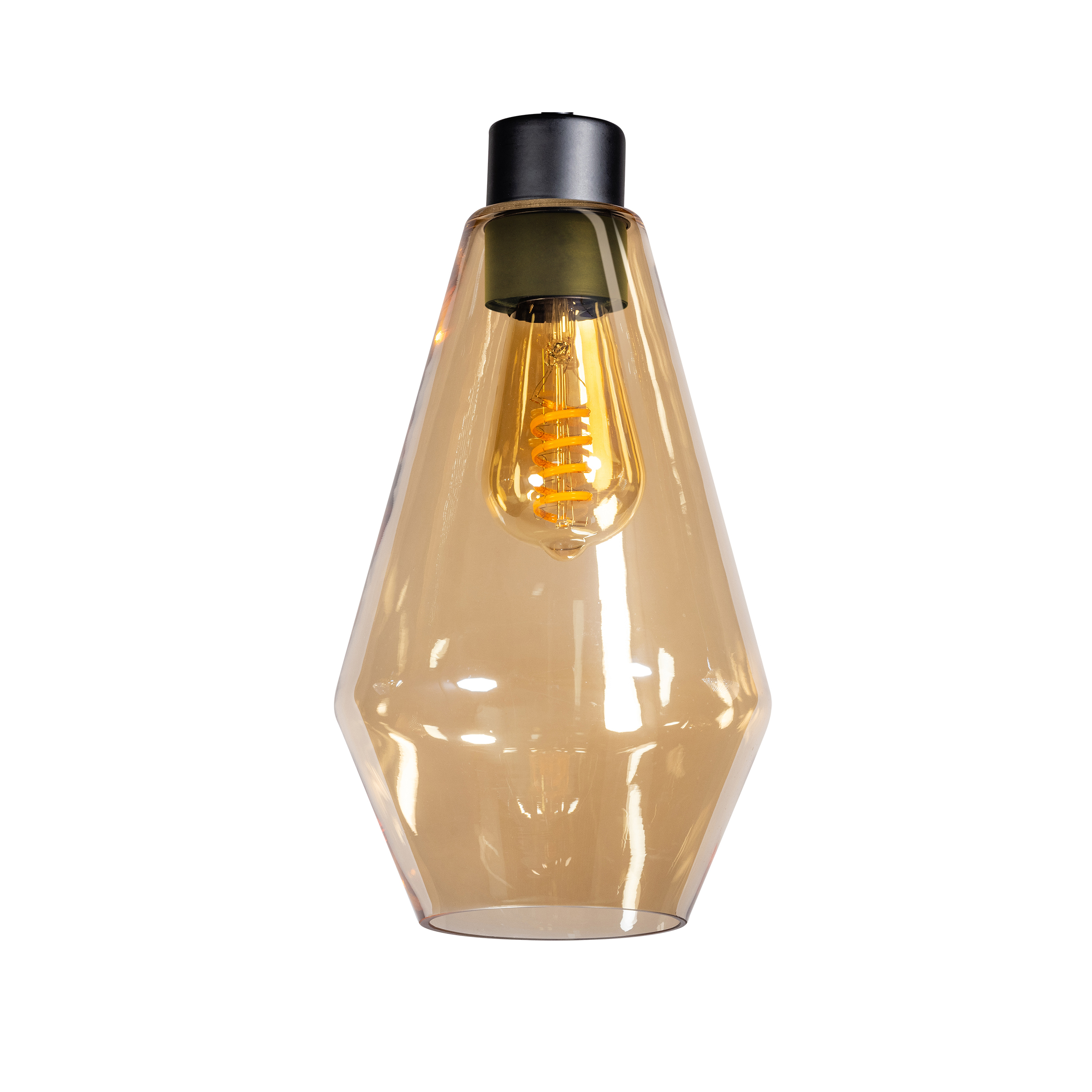 ETH Bendy - abat-jour en verre - Ø cm - ambre