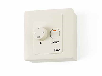 Faro Wall Control - interrupteur pour ventilateurs - x 4 cm - blanc