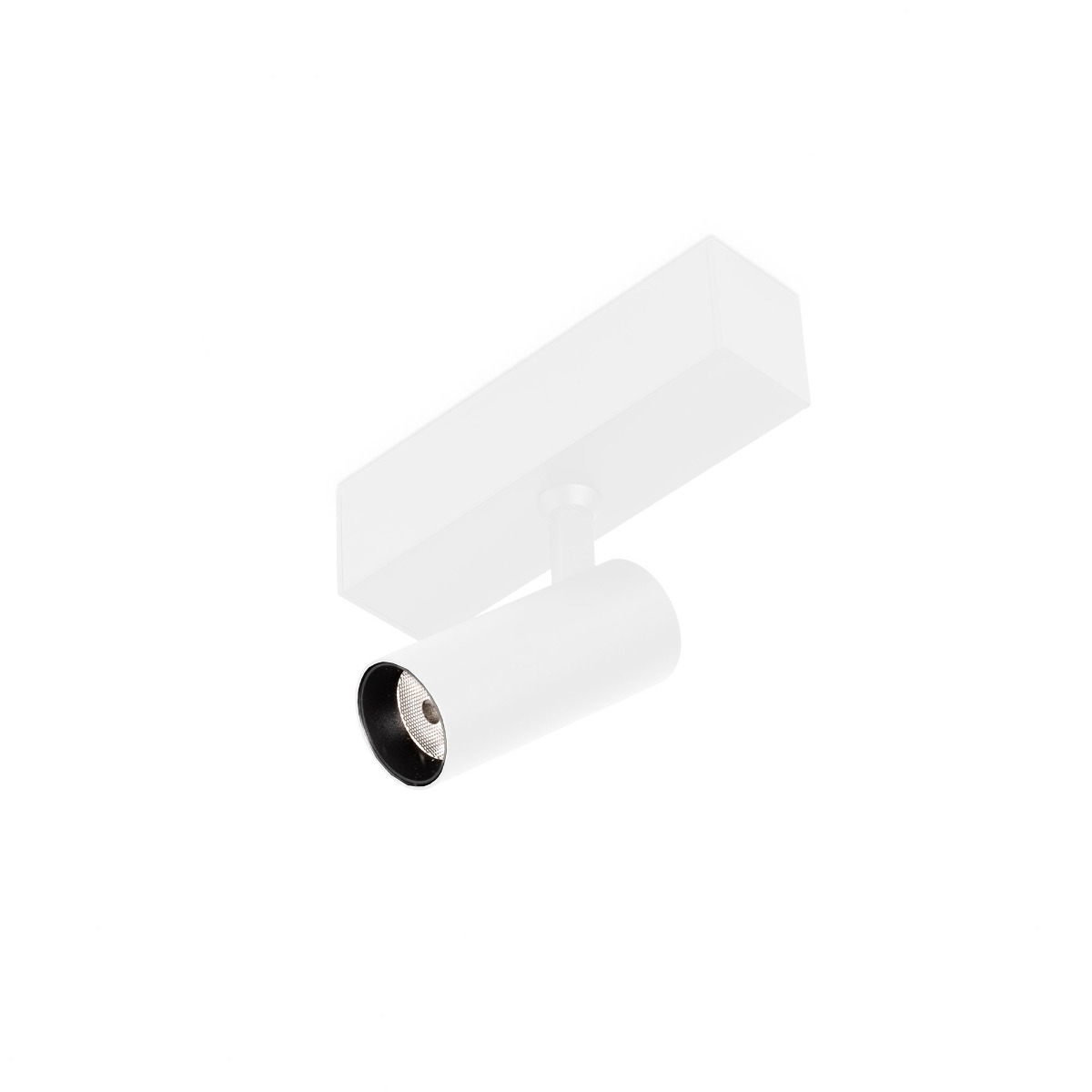 Faro Neso Hole - spot pour rail magnétique - Ø 3,5 x ,3 cm - 5W DALI LED blanc chaud (3000K) dimmable inclus - faisceau 20° - blanc
