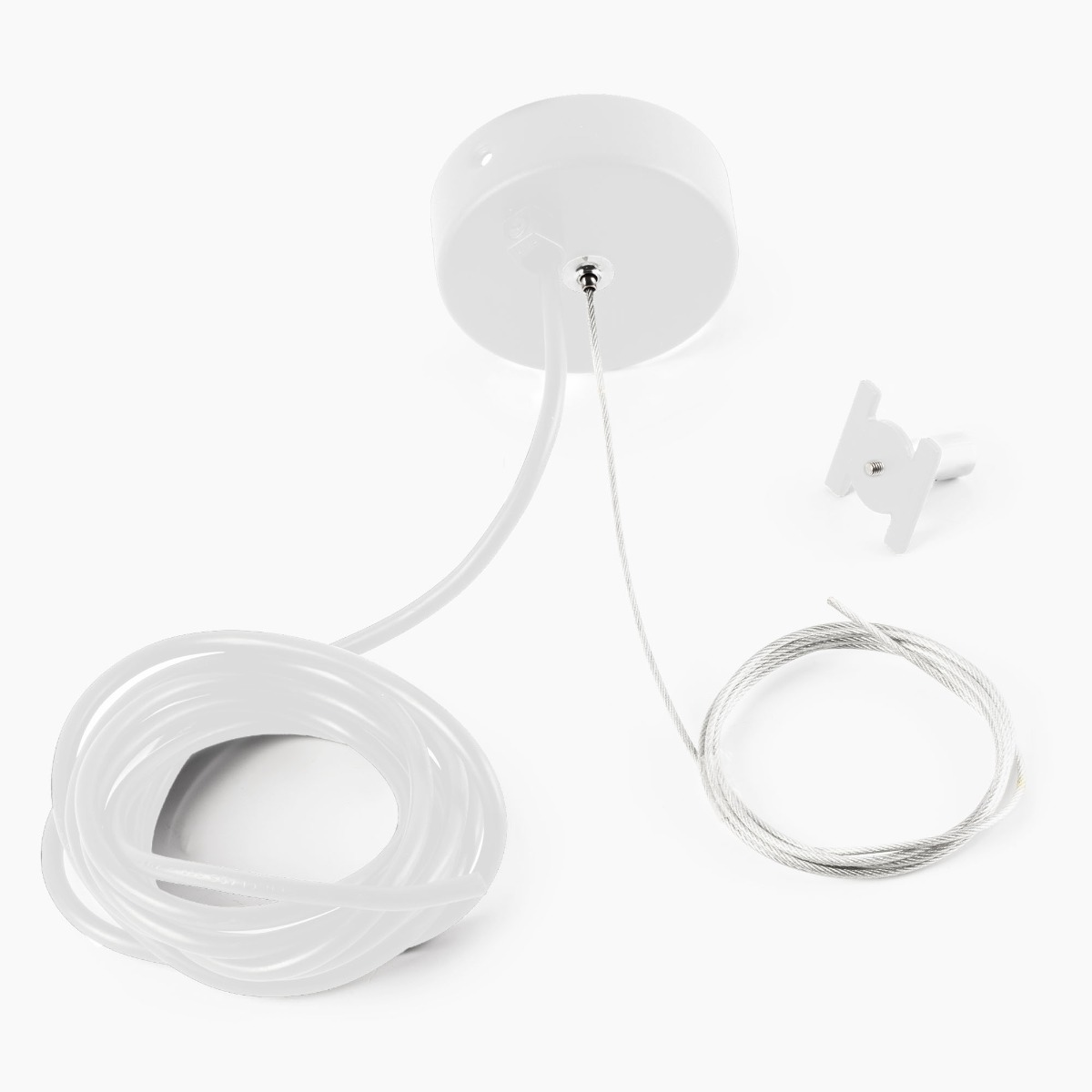 Faro Neso - câble suspendu avec alimentation - blanc