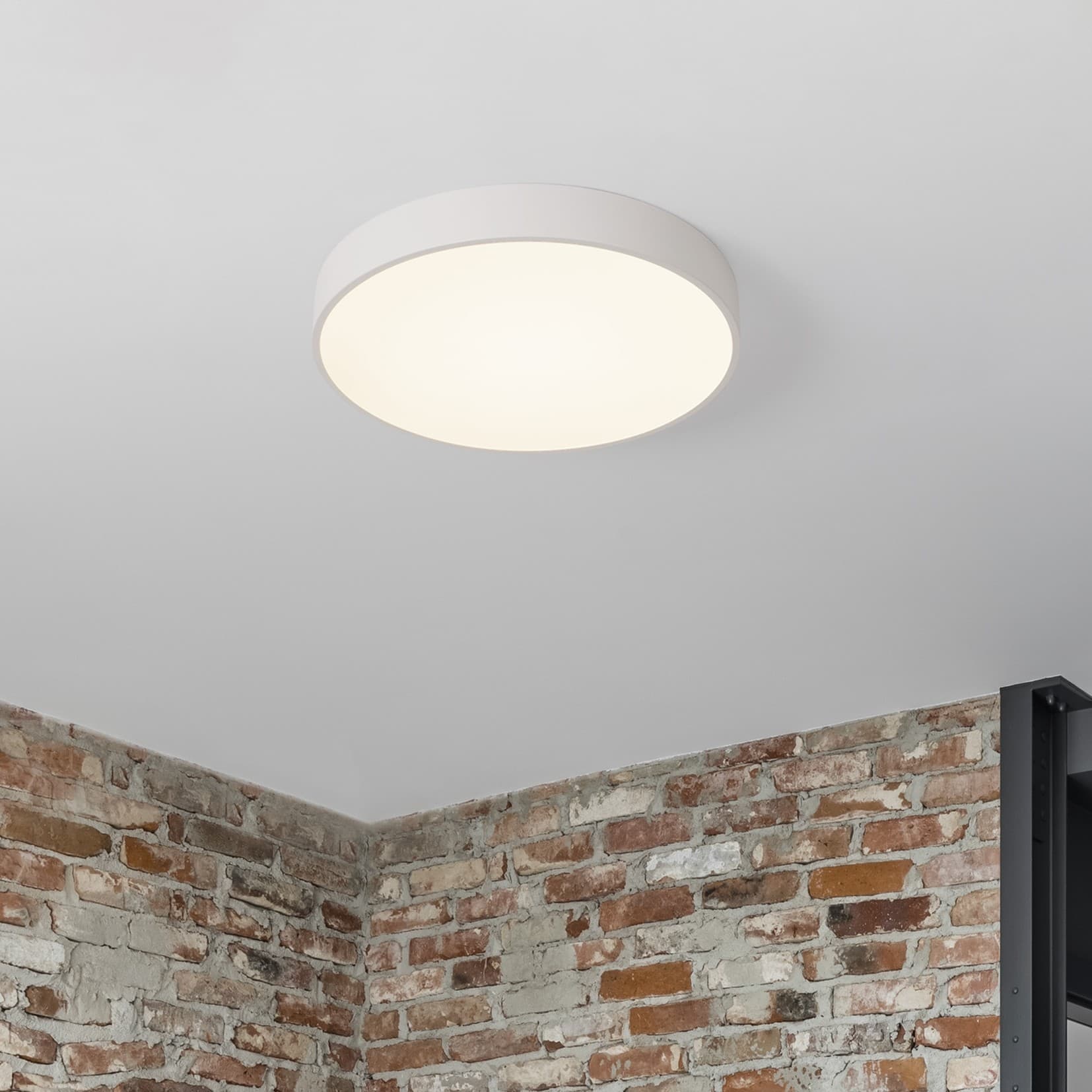 Nova Luce Hadon - plafonnier - Ø cm - blanc sablé
