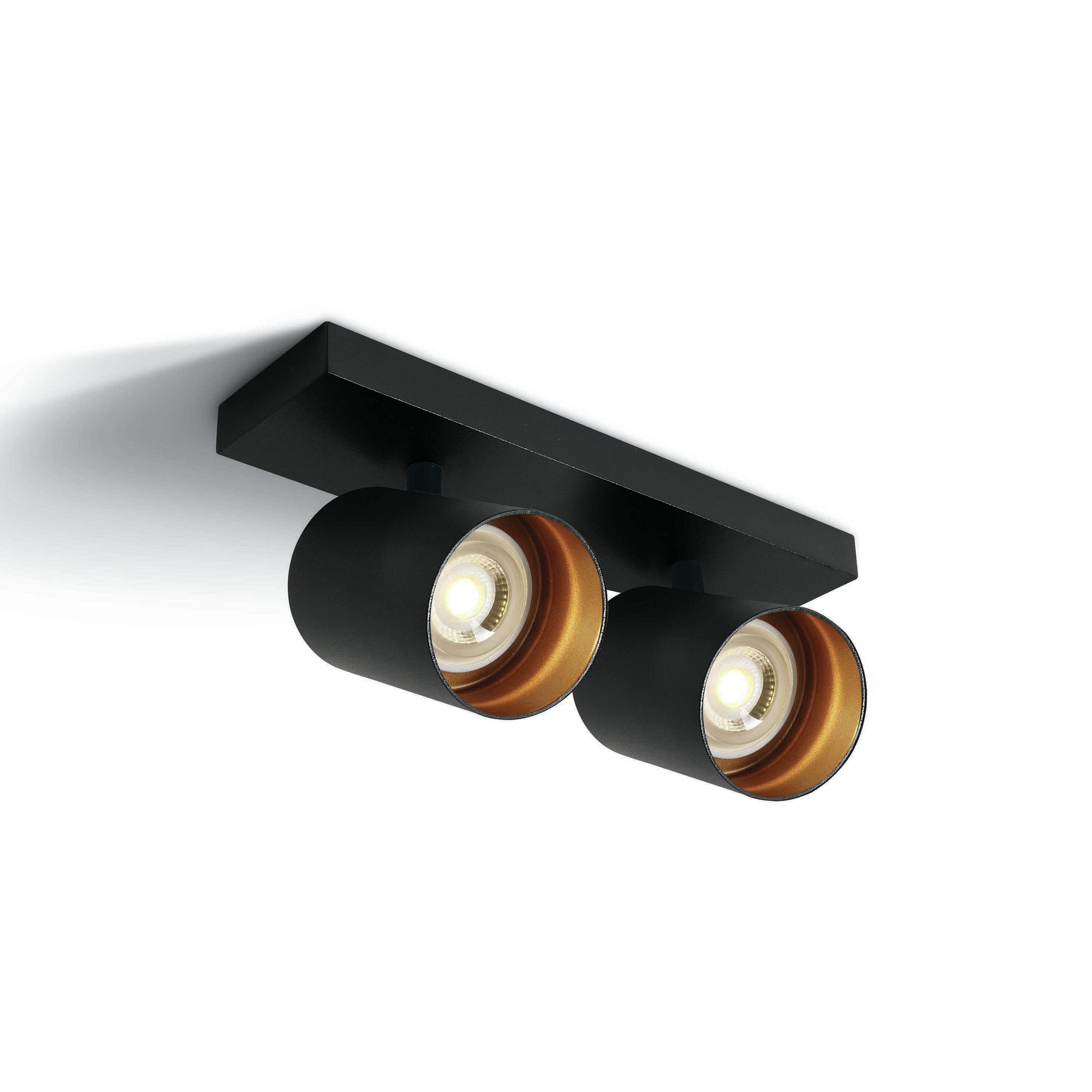 ONE Light Retro GU10 Spots - spot en saillie 2L - x - noir