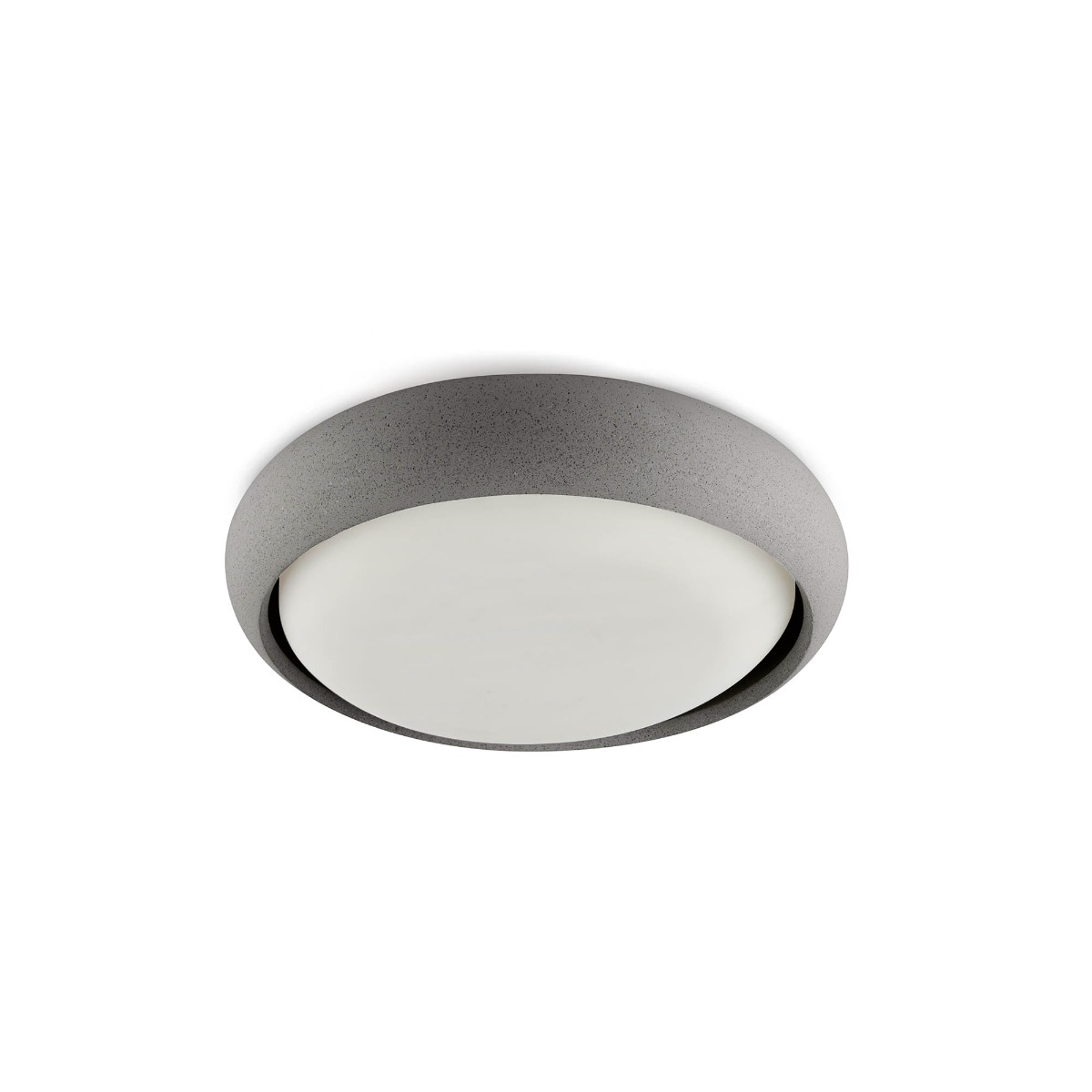 Faro Anga - plafonnier - Ø 26,7 x 9 cm - 24W LED inclus - IP44 - gris foncé