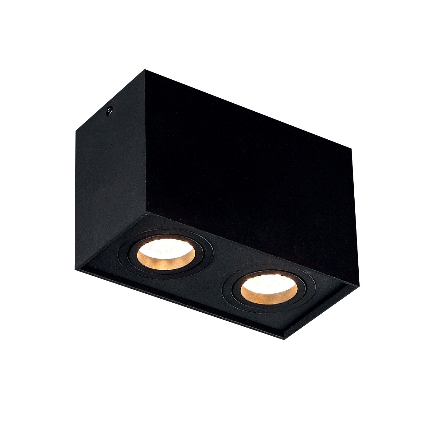 Maxlight Basic Square - spot en saillie 2L - cm - noir