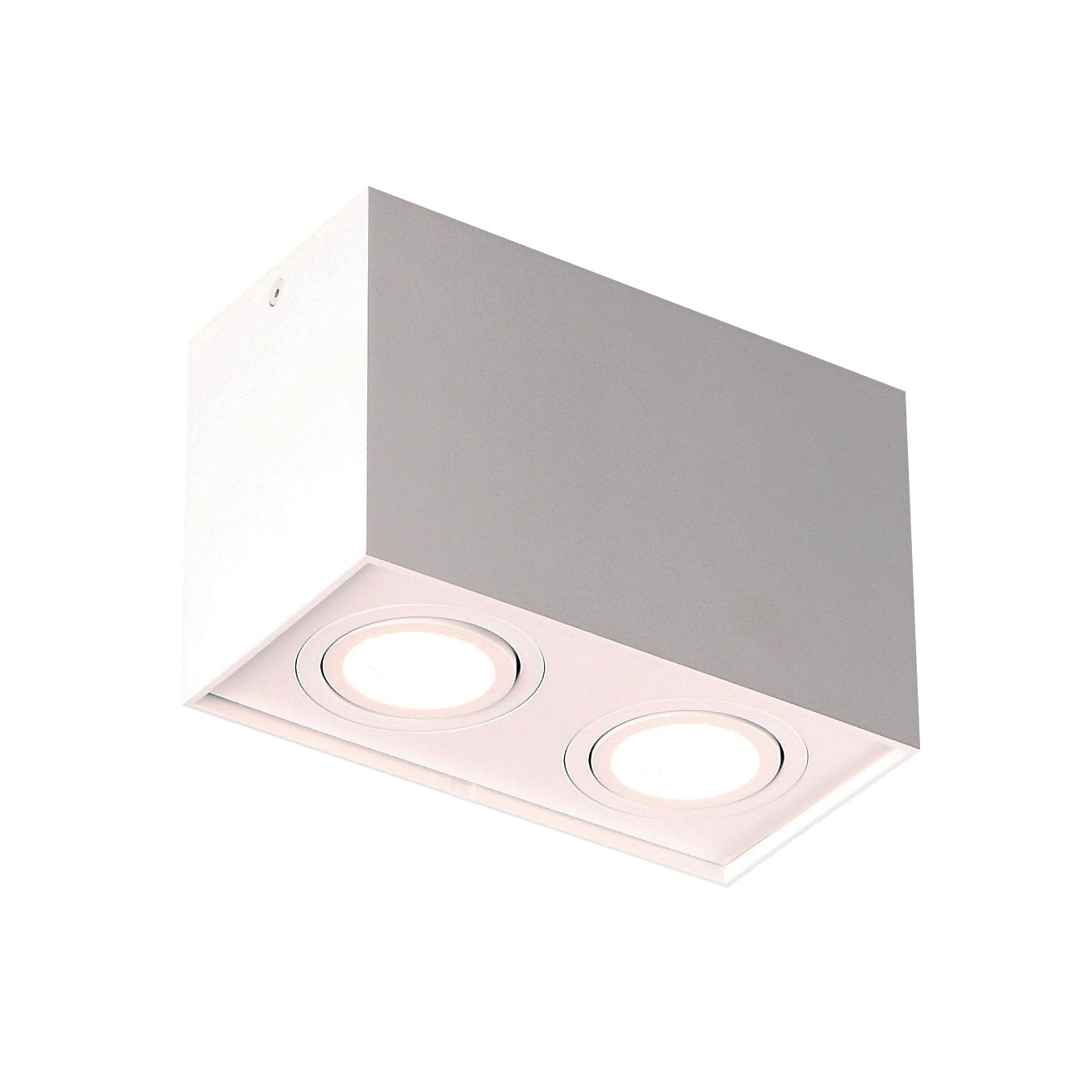 Maxlight Basic Square - spot en saillie 2L - cm - blanc