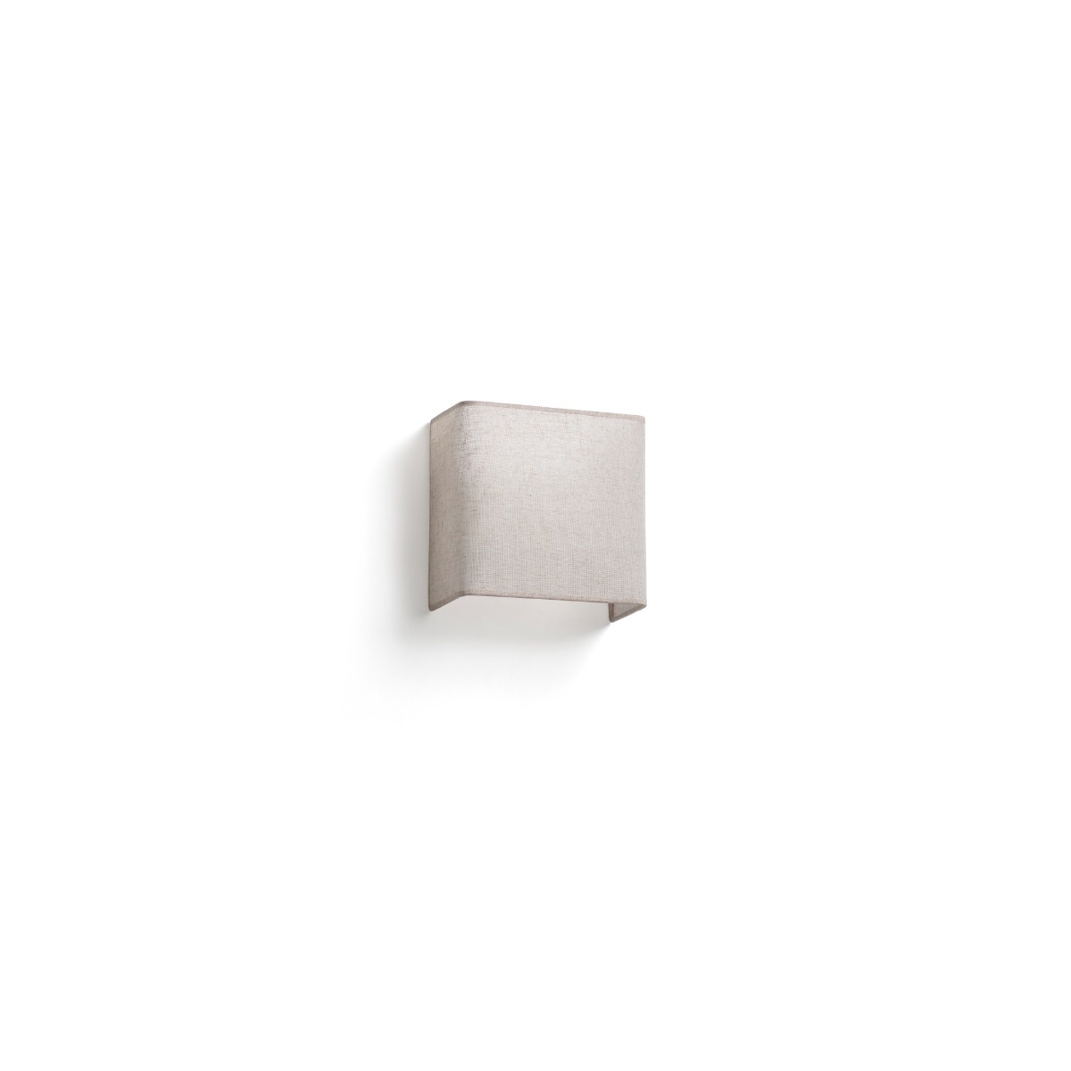 Faro Otton square - applique murale - 10,8 x ,5 cm - jute clair