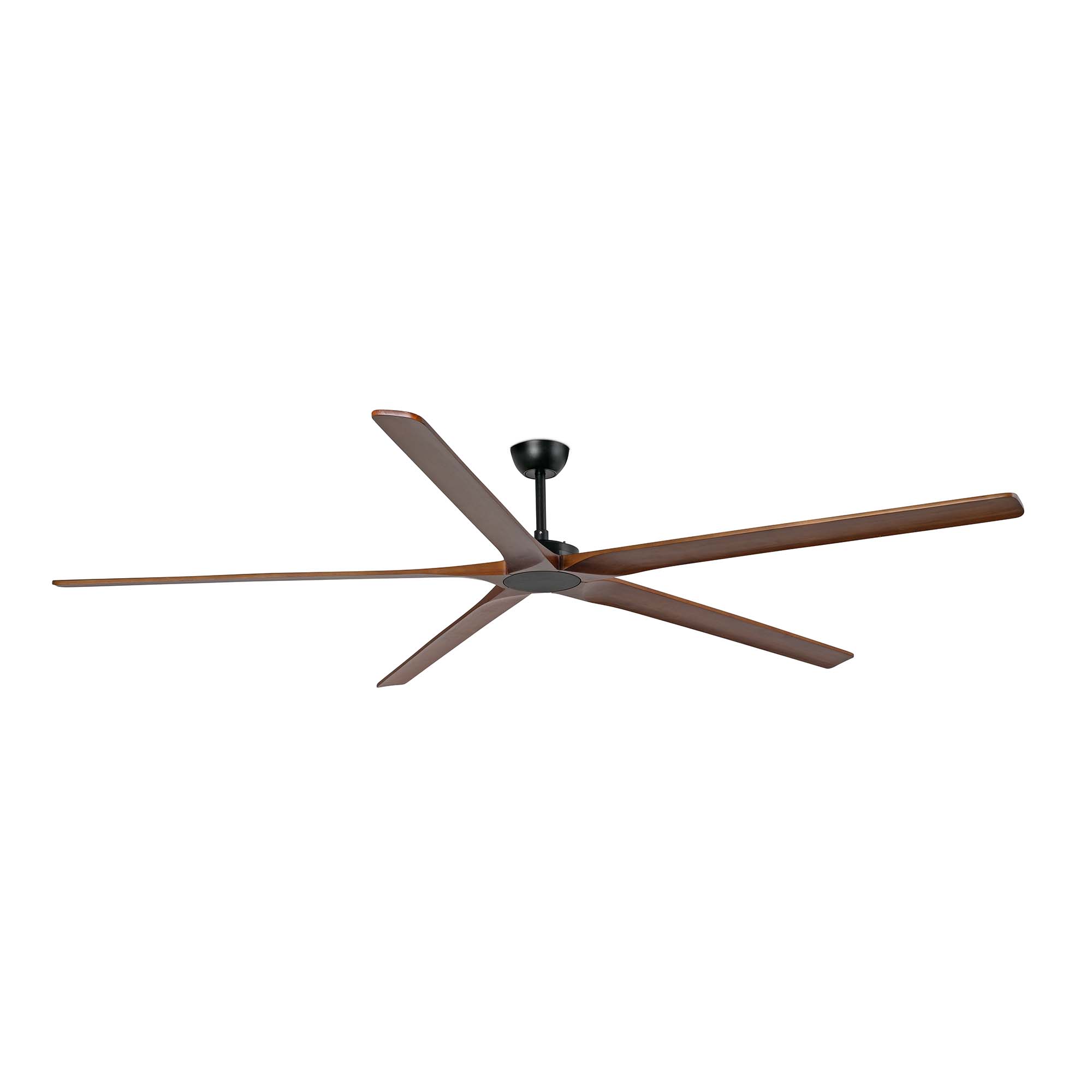 Faro Bigwood L - ventilateur de plafond - Ø - noir mat et noyer foncé