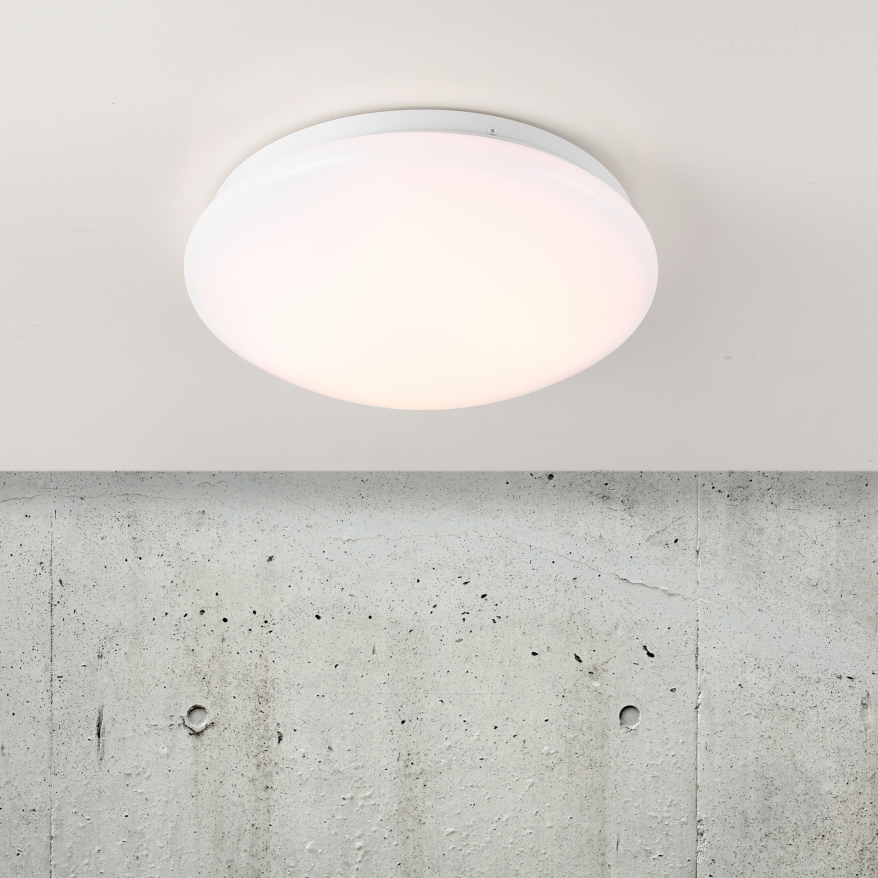 Nordlux Mani - plafonnier - Ø 25,5 x 9,5 cm - 12W LED inclus - blanc