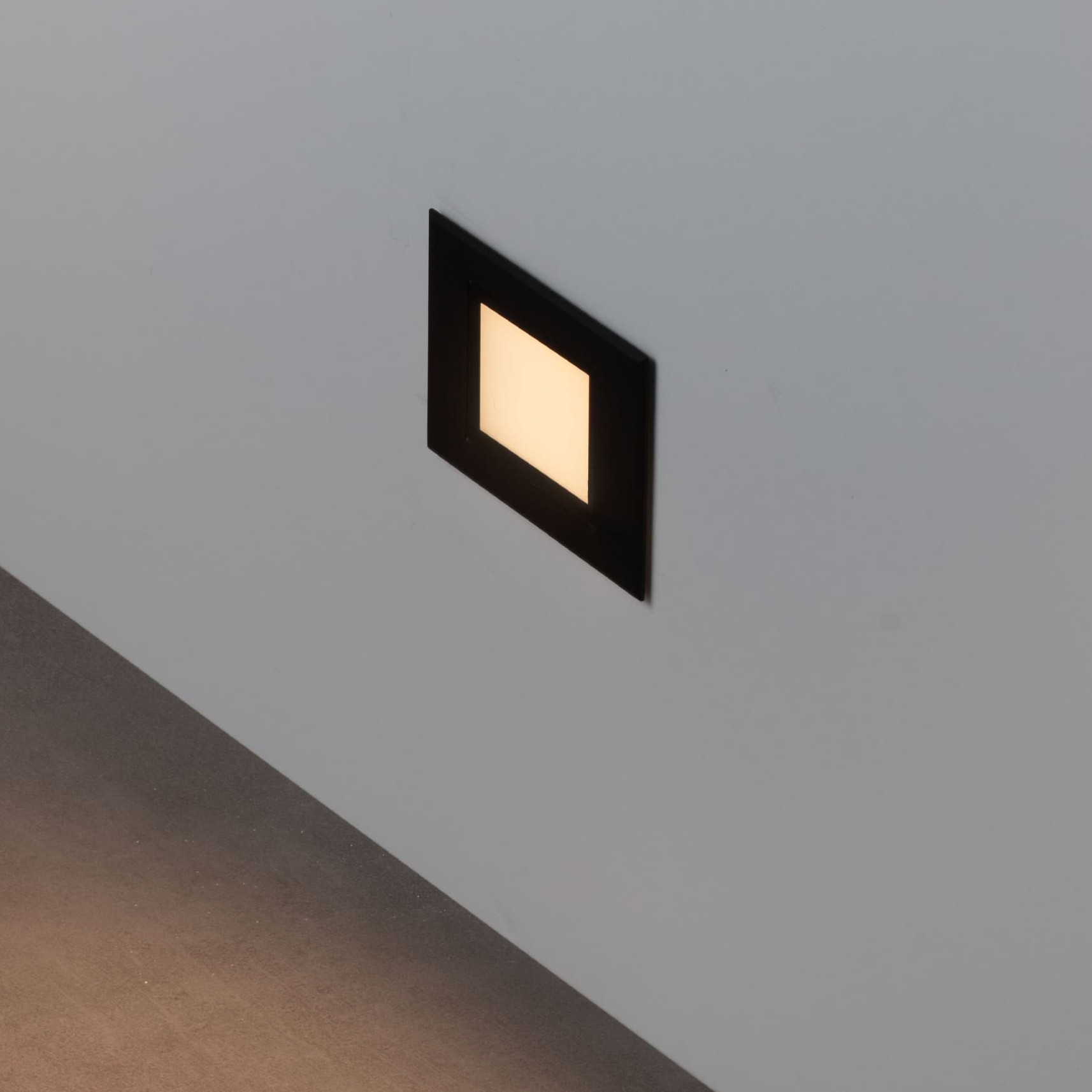 Nova Luce Rudy - applique encastrée - x 4,7 cm - 3W LED inclus - IP65 - noir sablé