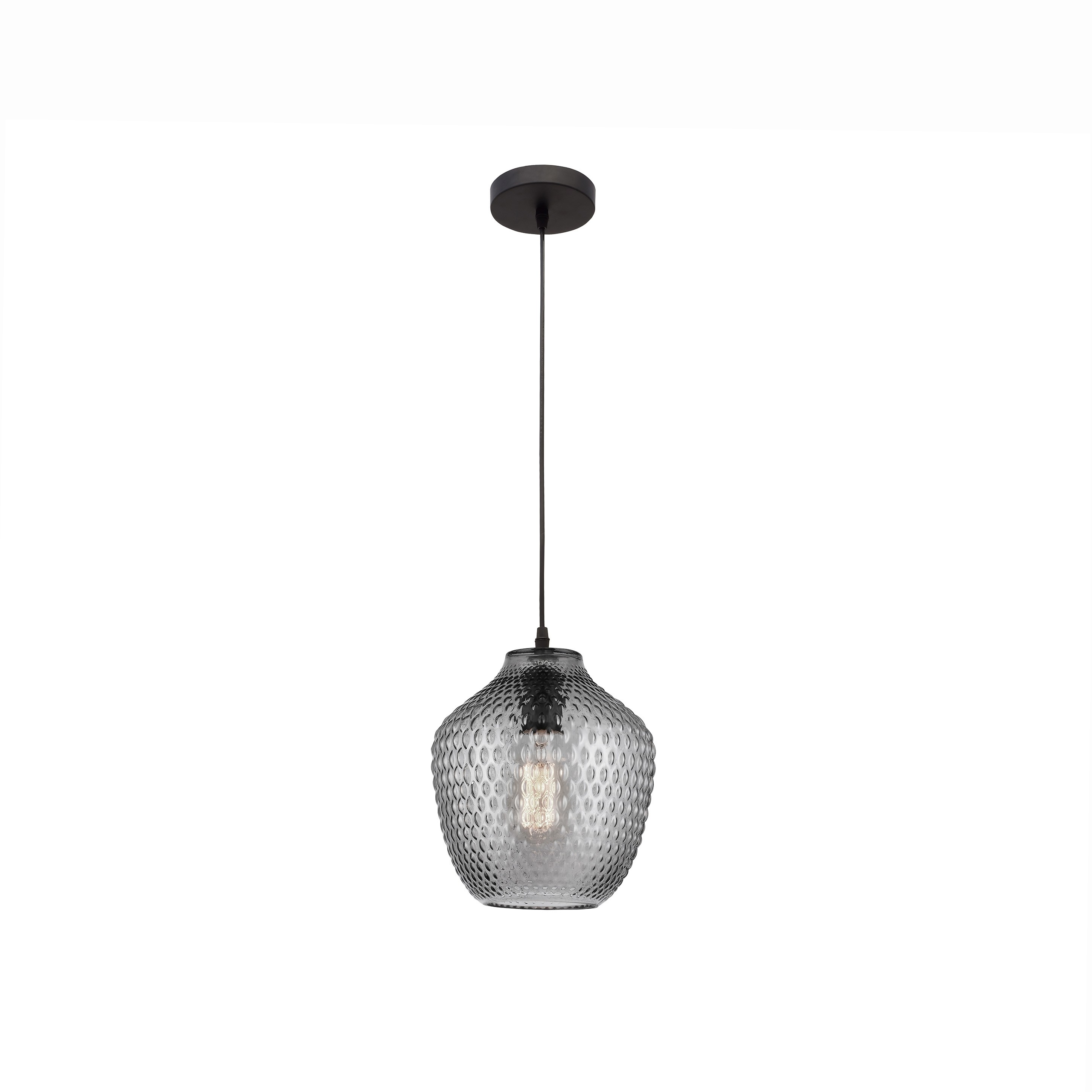 Nova Luce Vetro - lampe suspendue - Ø cm - verre fumé