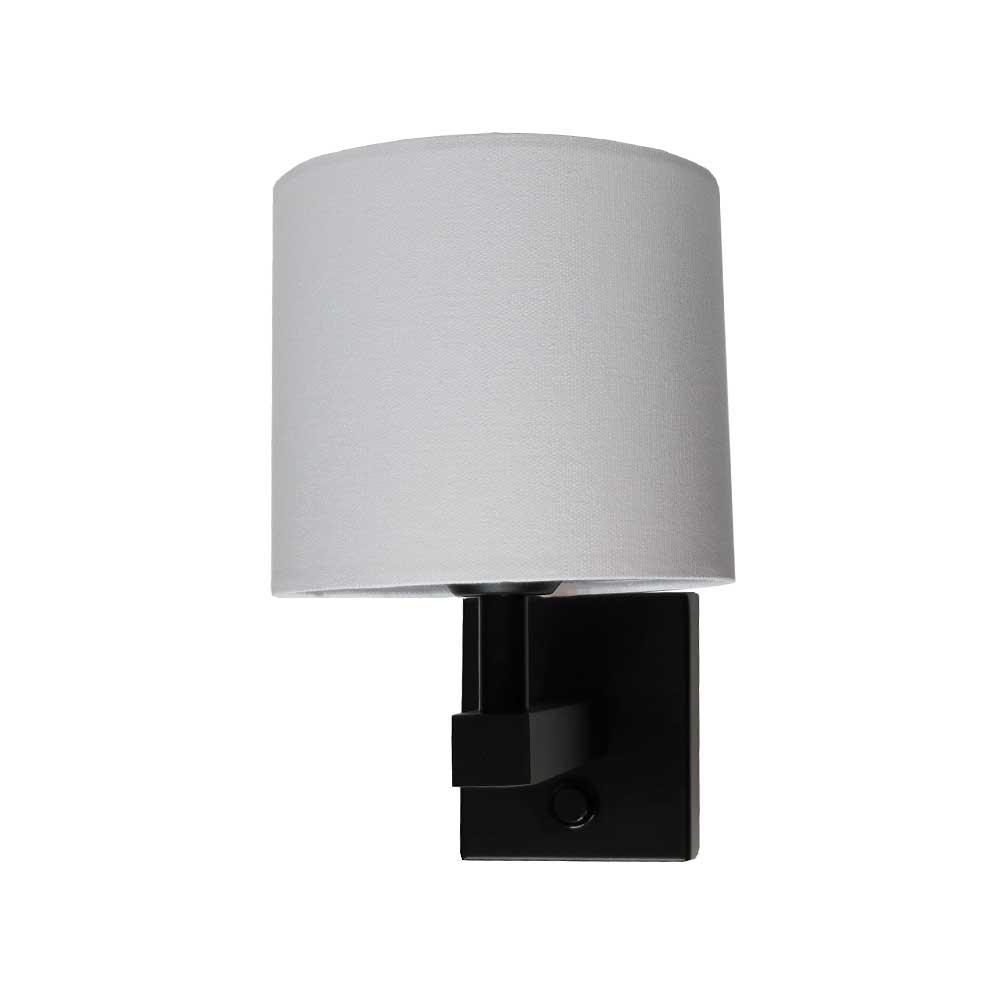 Artdelight Lavos - applique murale avec interrupteur - ,5 cm - noir