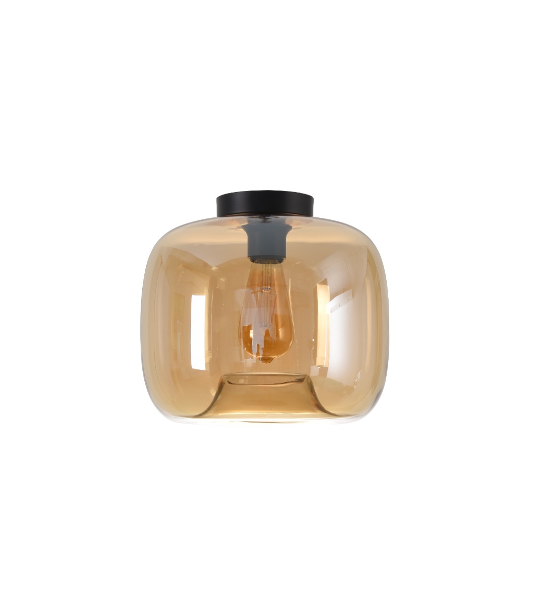 Artdelight Preston - plafonnier - Ø cm - ambre