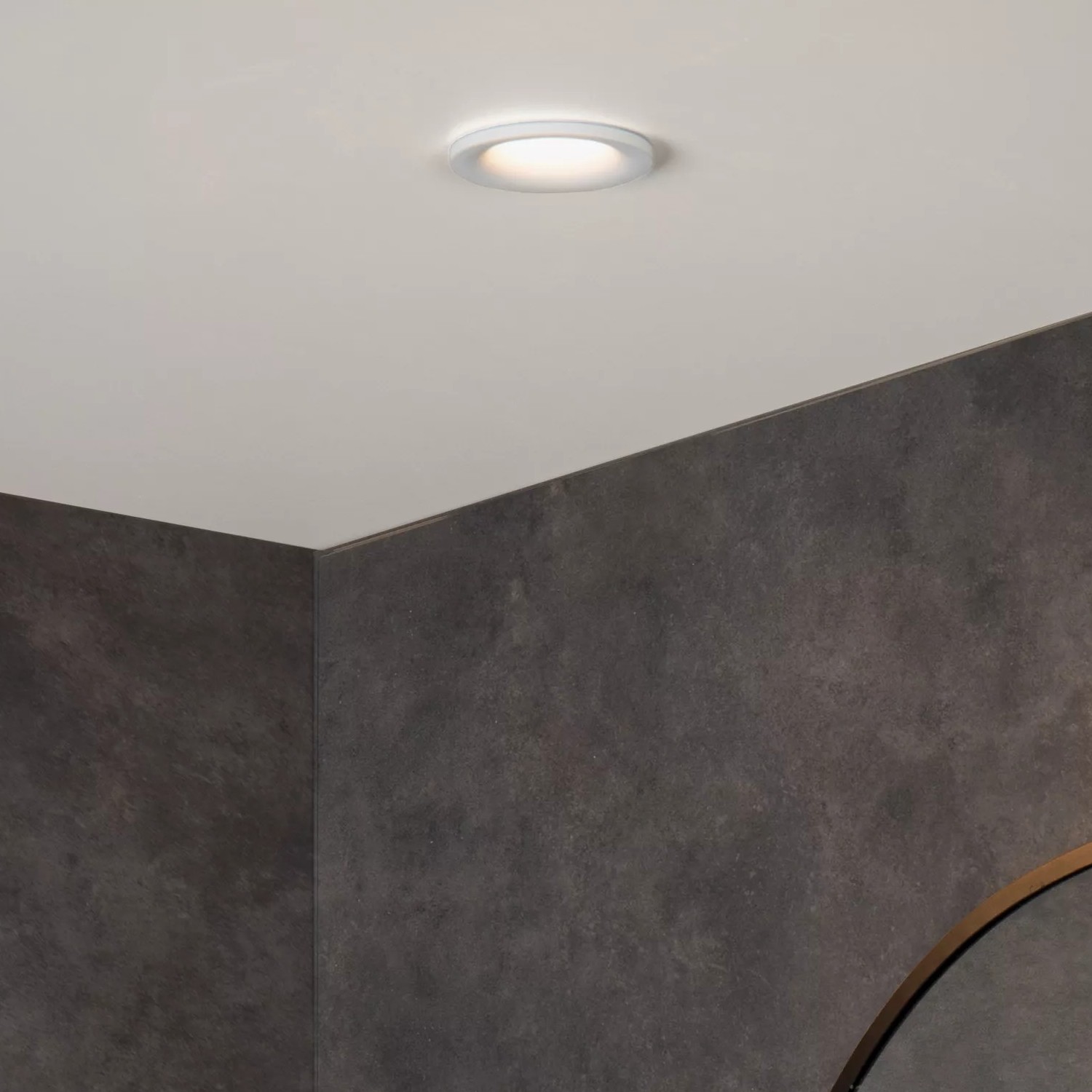 Lucide Ziva - spot encastré - Ø 84 mm, Ø 75 mm à encastrer - IP44 - blanc