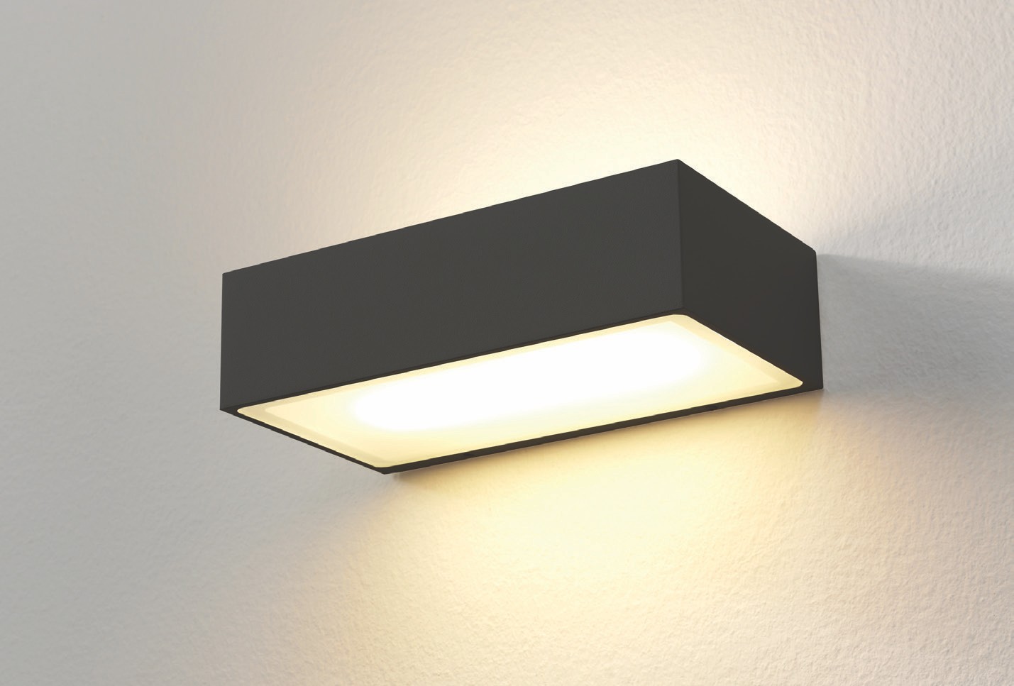 Artdelight Eindhoven150 - applique murale - 18,2 x cm - W LED dimmable inclus - IP54 - noir