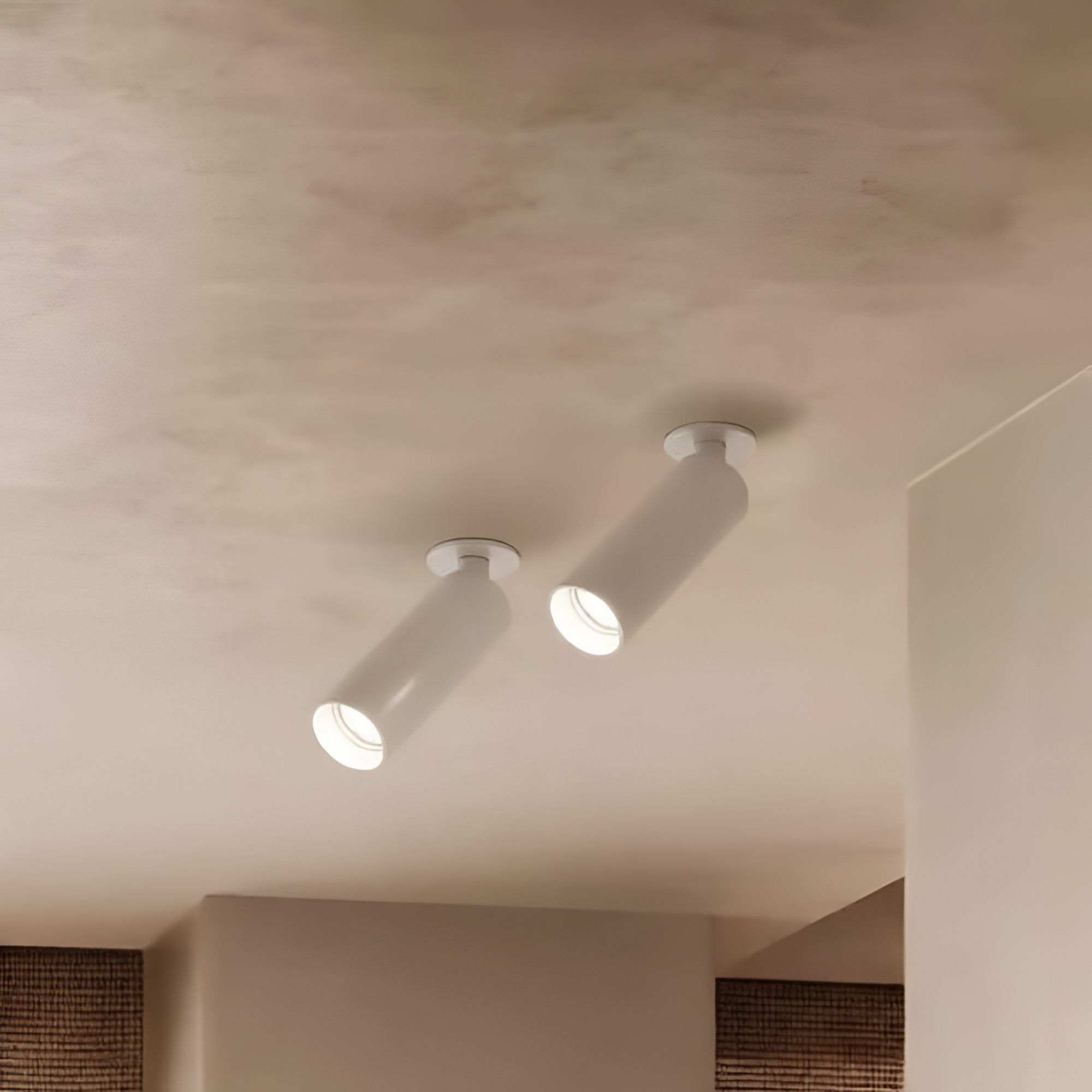 Faro Stan Slim - spot encastrable - Ø 4,2 x 13,1 cm - Ø 38 mm dimension d"encastrement - blanc