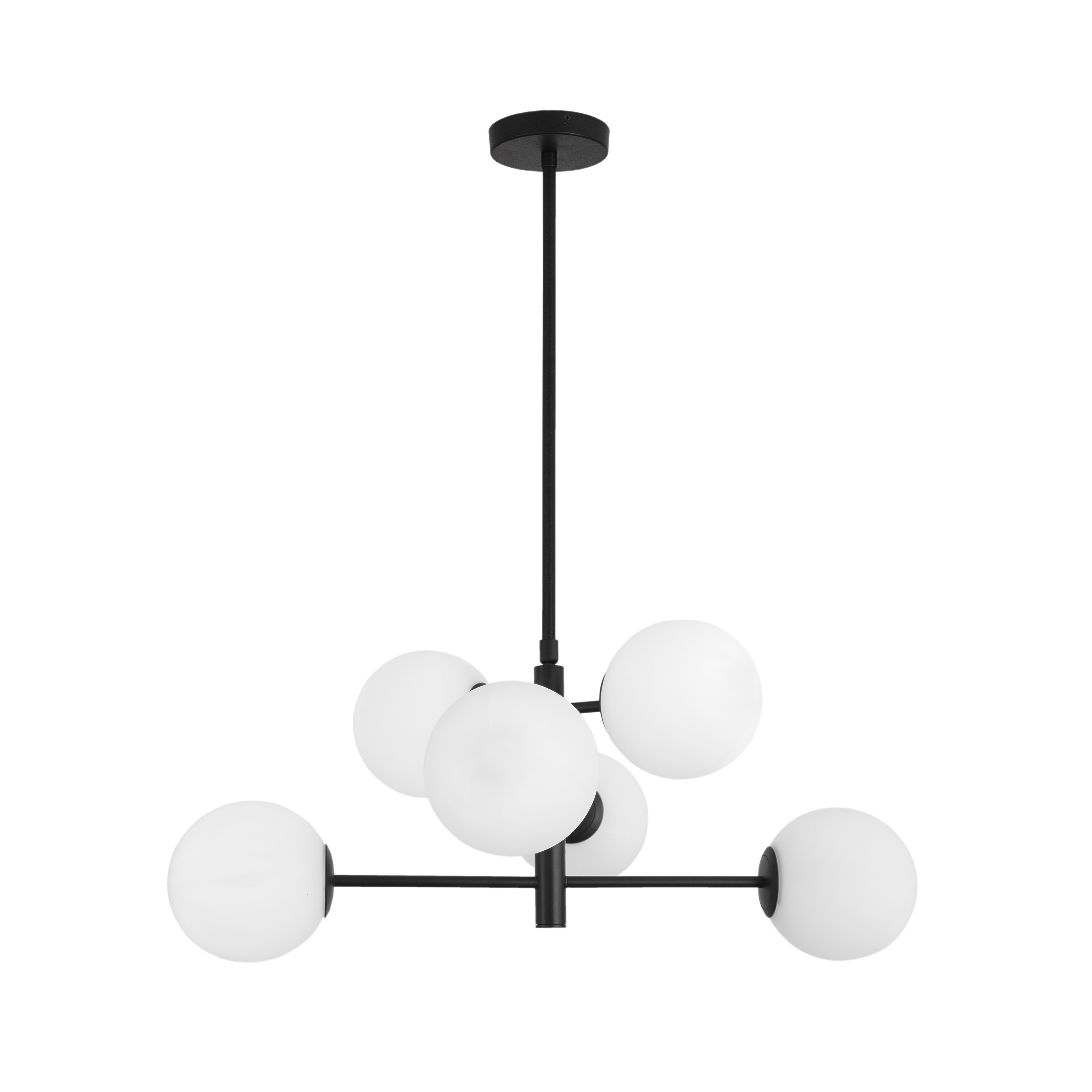 Nova Luce Impero - lampe suspendue - Ø cm - noir et blanc