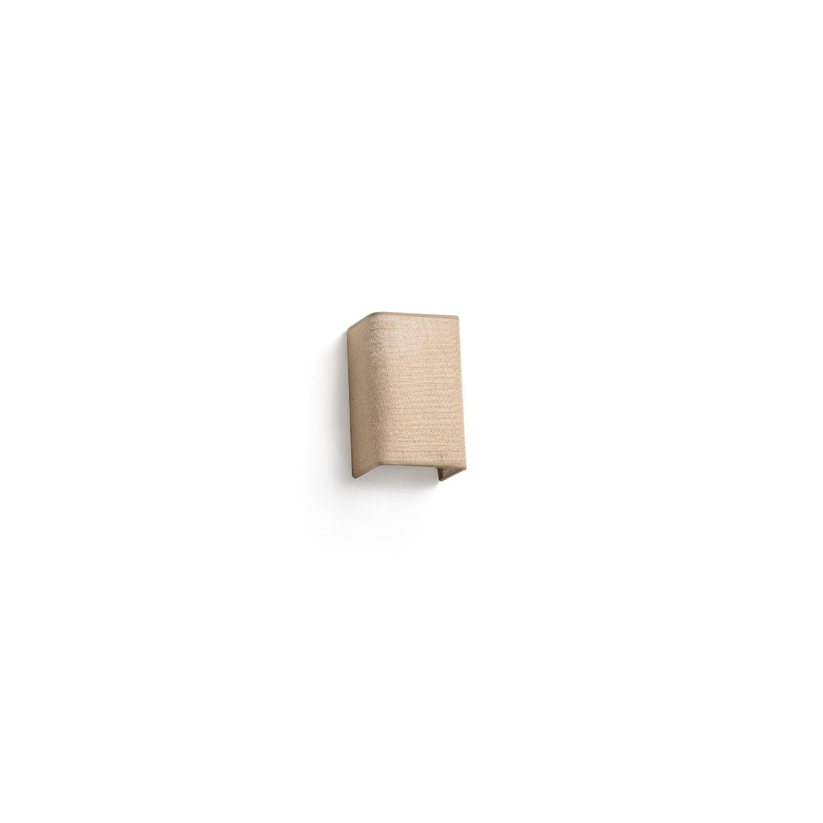 Faro Otton - applique - 10,5 x 12,5 x 20,5 cm - jute