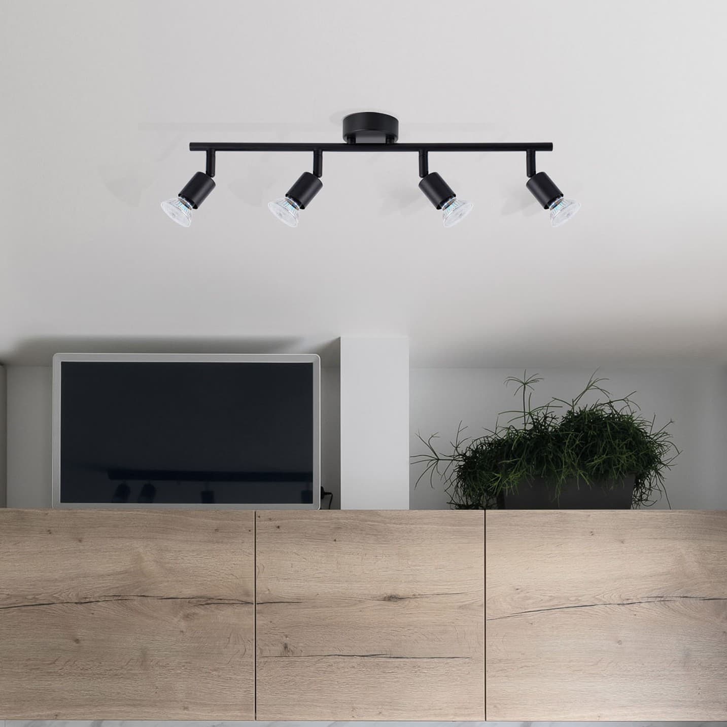 Nova Luce Lup - spot en saillie 4L - x 10,9 cm - noir satiné
