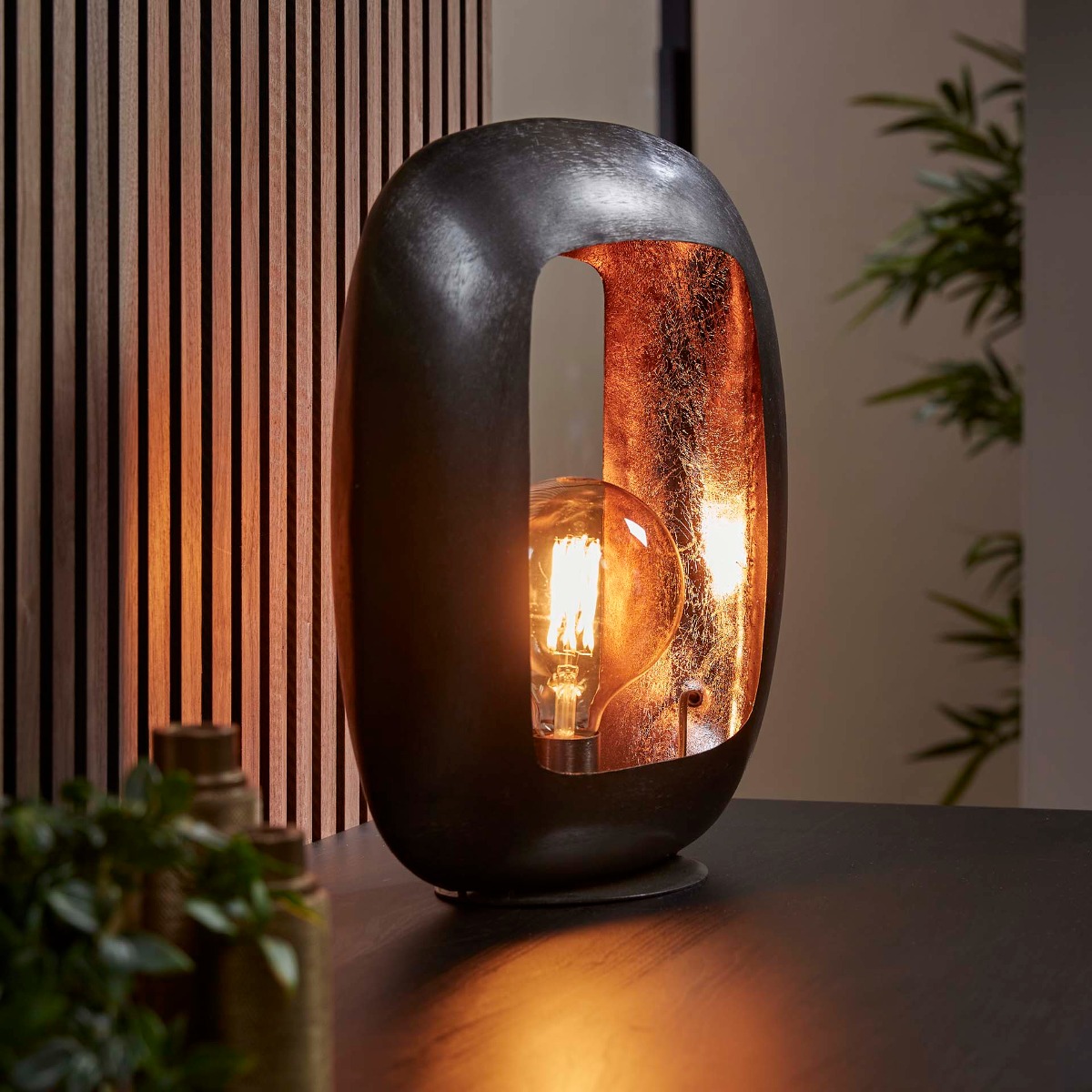 Vico Shape XL - lampe à poser - x - nickel noir