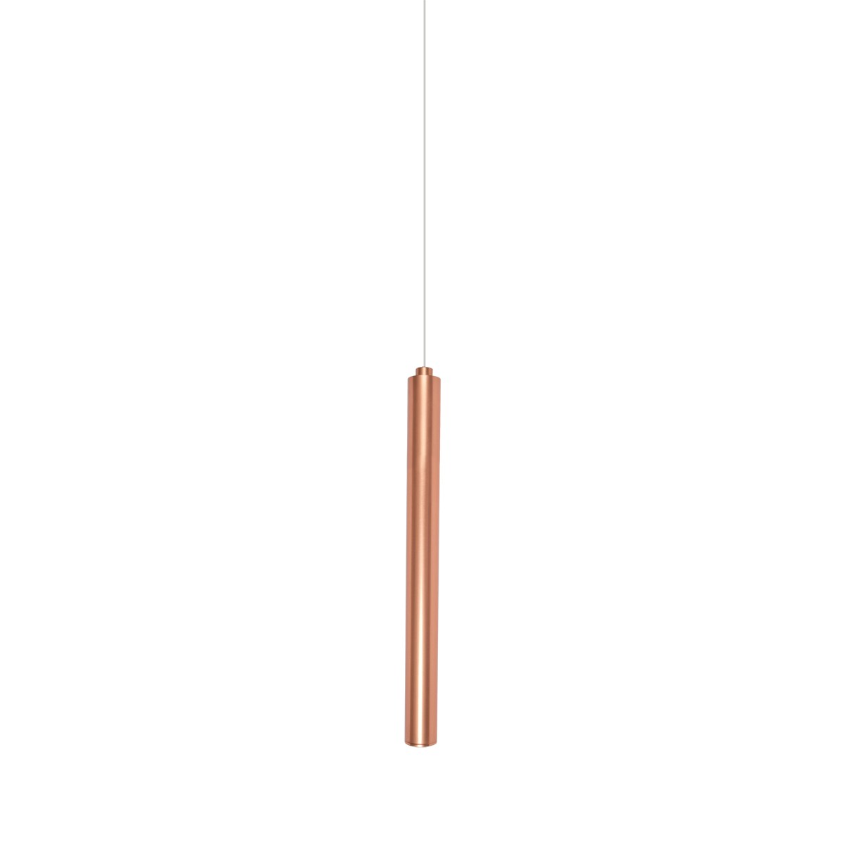 VK Lighting Rados - lampe suspendue - Ø 2,5 x - 7W LED inclus - or rose