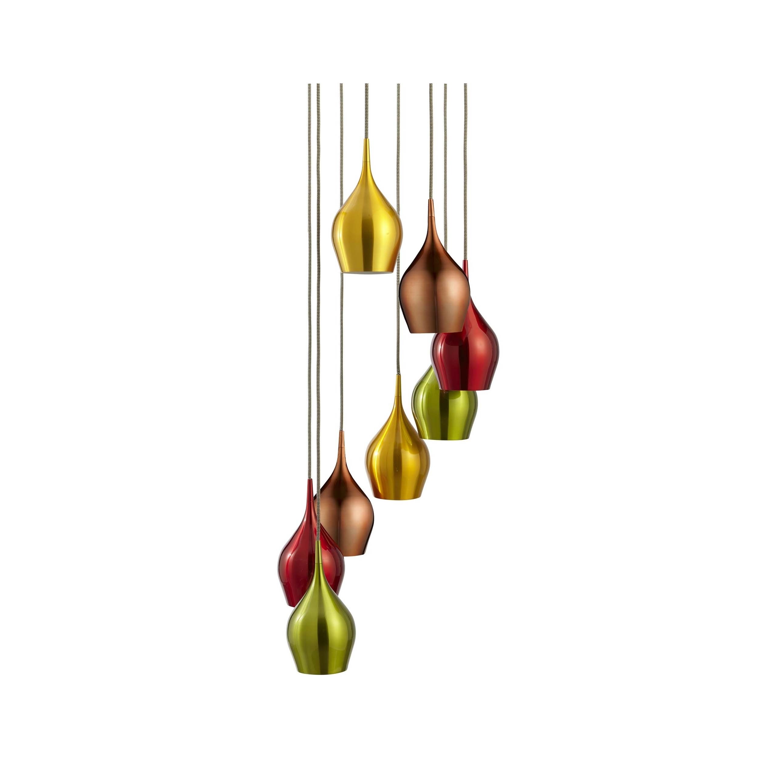 Searchlight Vibrant - lampe suspendue - Ø cm - multicolore