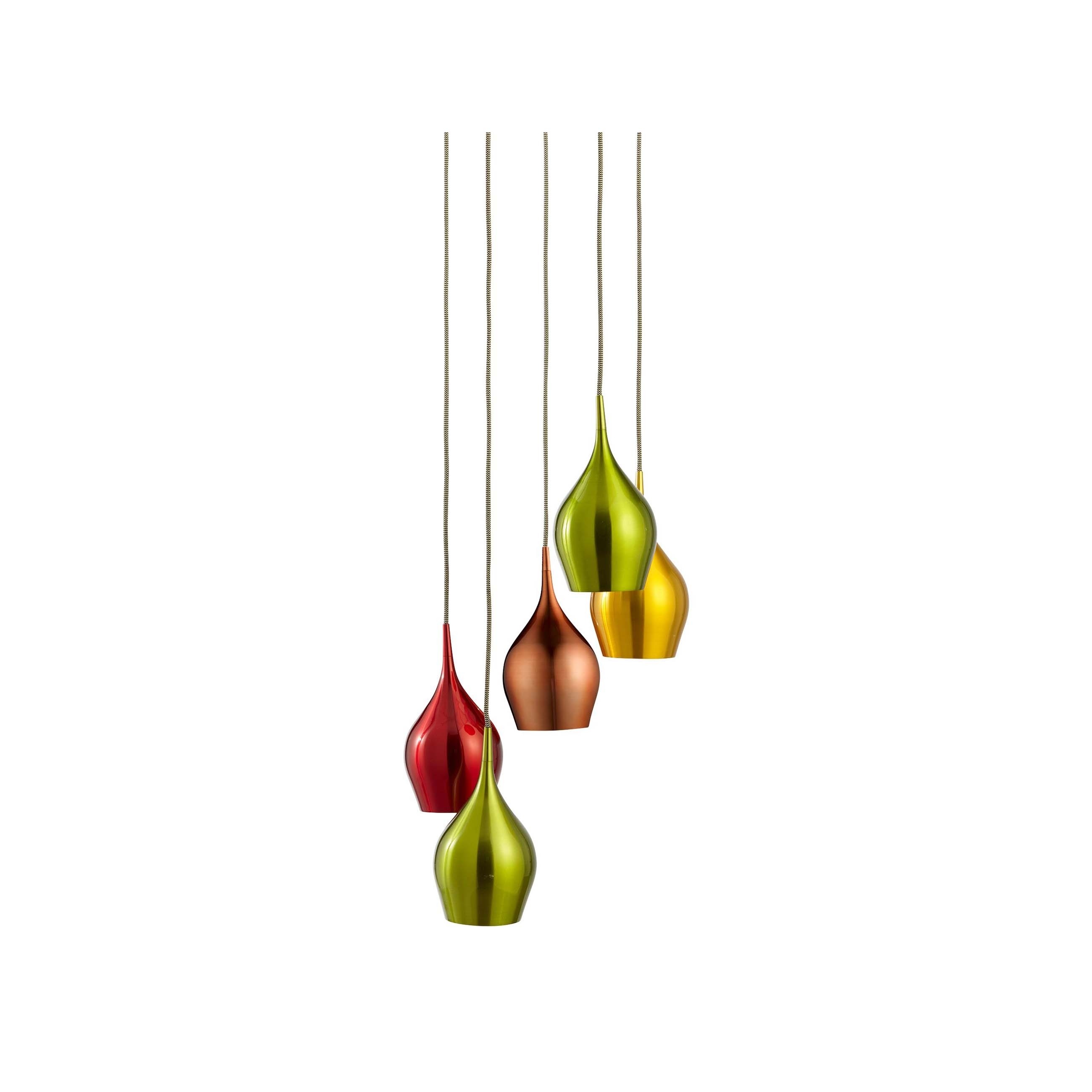 Searchlight Vibrant - lampe suspendue - Ø cm - multicolore