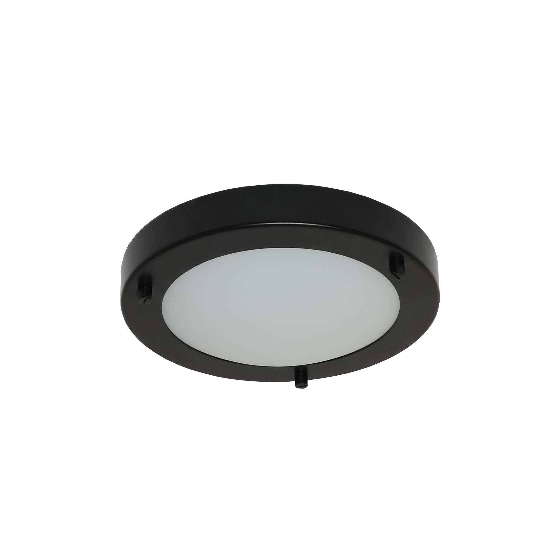 Artdelight Yuca - plafonnier de salle de bains - Ø cm - 10W LED inclus - IP44 - noir