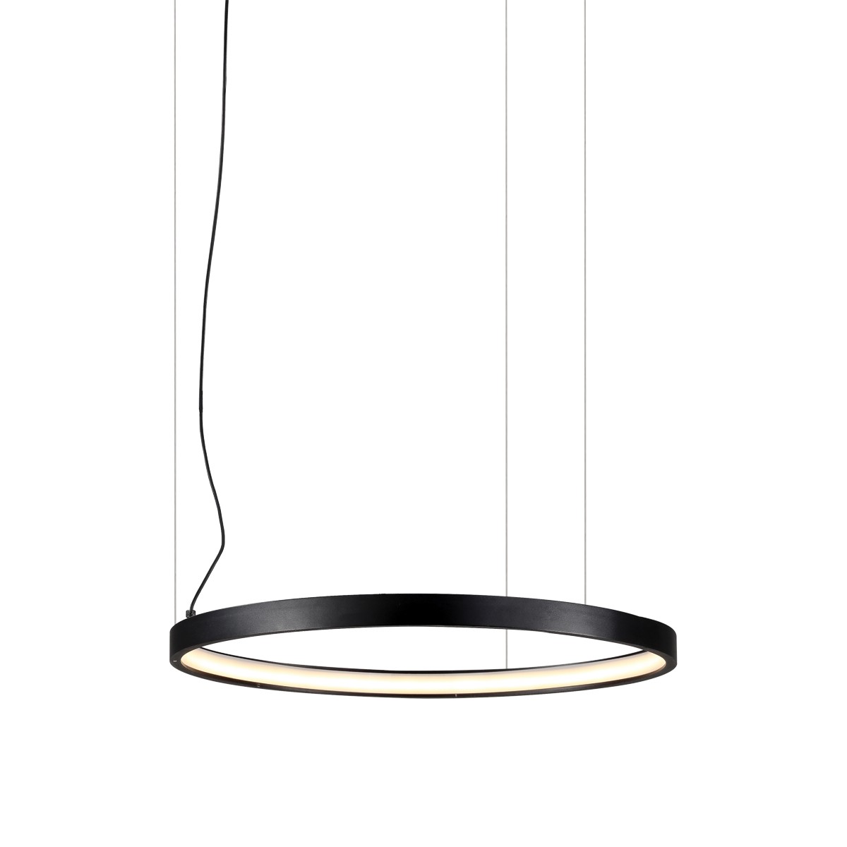 VK Lighting Circulus - lampe suspendue - Ø 52,7 x - 24W LED dimmable inclus - noir