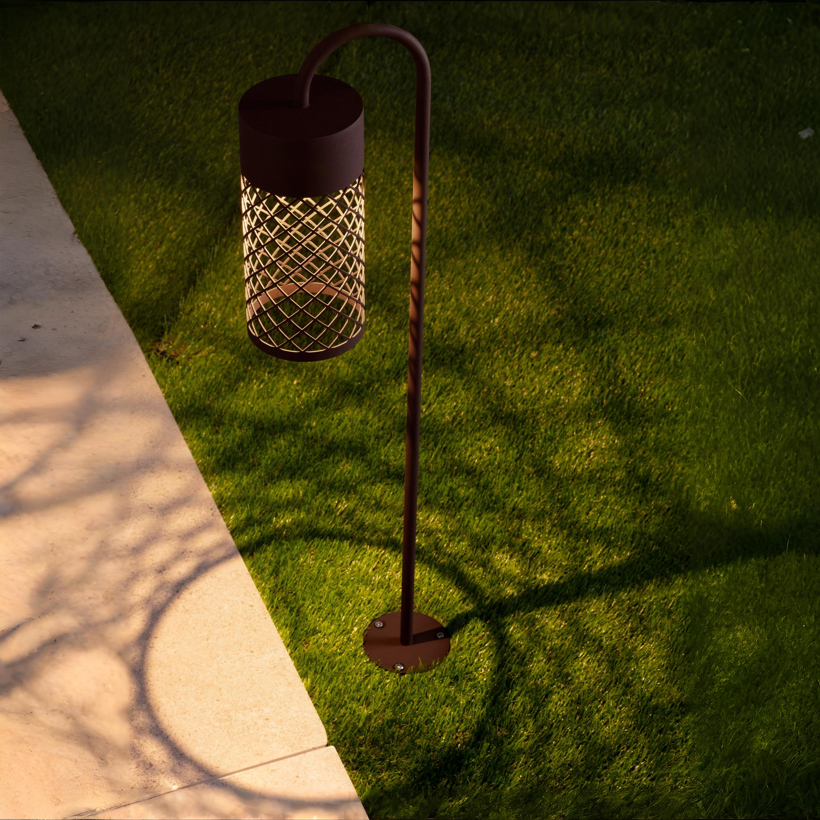 Nova Luce Motley - lampe de jardin - Ø x 18,5 cm - 9W LED inclus - IP65 - corten