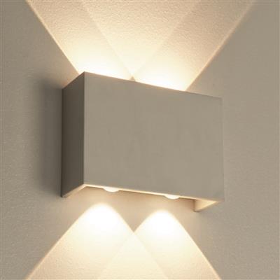 Projectlight Helmut - applique murale - x 12,5 cm - 7W LED dimmable inclus - blanc
