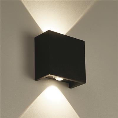 Projectlight Helmut - applique murale - x 8 cm - 4W LED dimmable incl. - noir