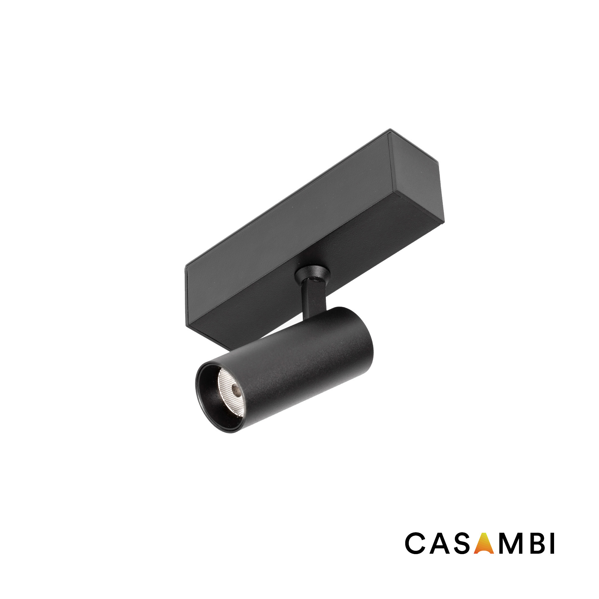 Faro Neso Hole - spot pour rail magnétique avec Casambi - Ø 3,5 x cm - 5W LED blanc chaud (2700K) inclus - 40° faisceau - noir