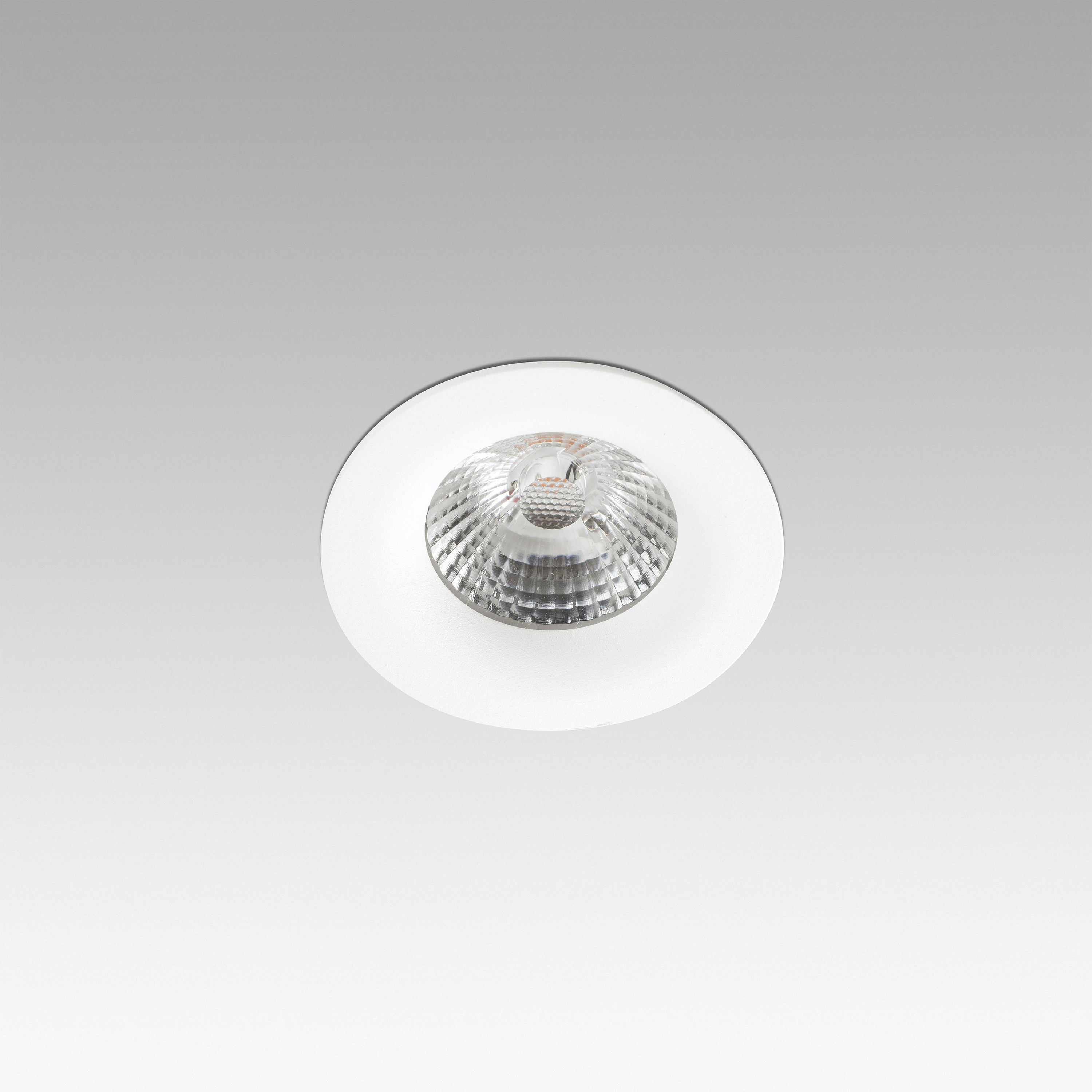 Faro Nais - spot à encastrer - Ø 70 mm, Ø 76 mm à encastrer - 7W LED inclus - blanc mat