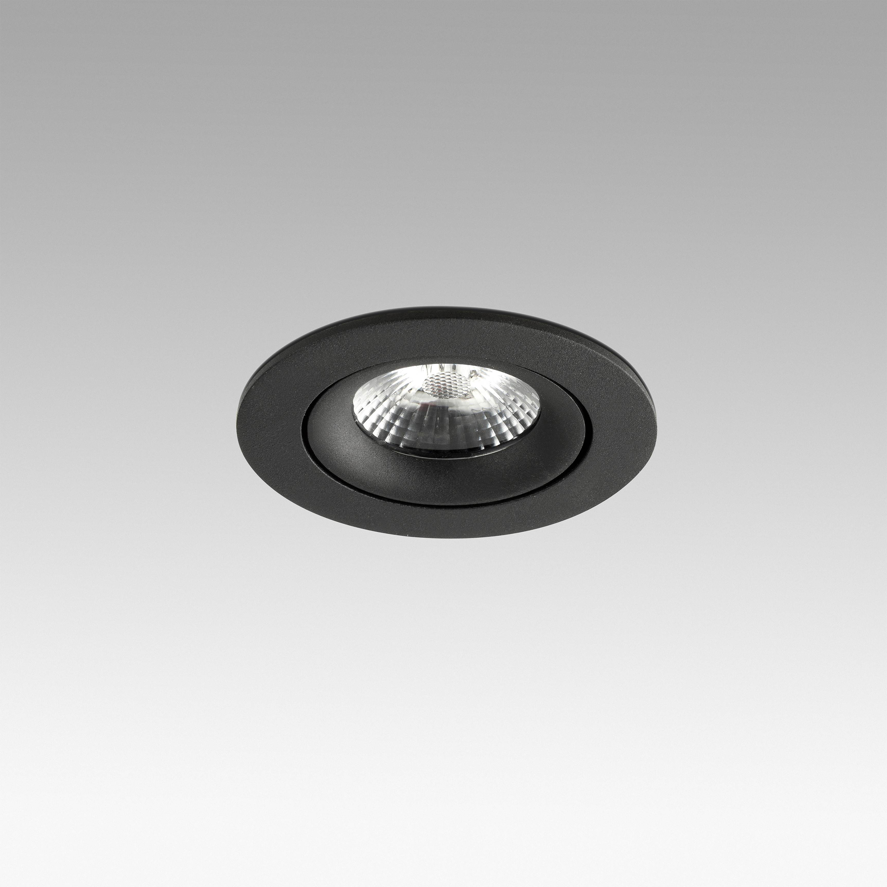 Faro Nais Orientable - spot à encastrer - Ø 70 mm, Ø 76 mm à encastrer - 7W LED inclus - noir mat