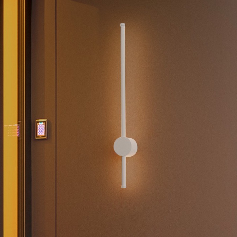 Nova Luce Ridge - applique murale extérieure - 1,6 x - 12W LED inclus - IP65 - blanc sablé
