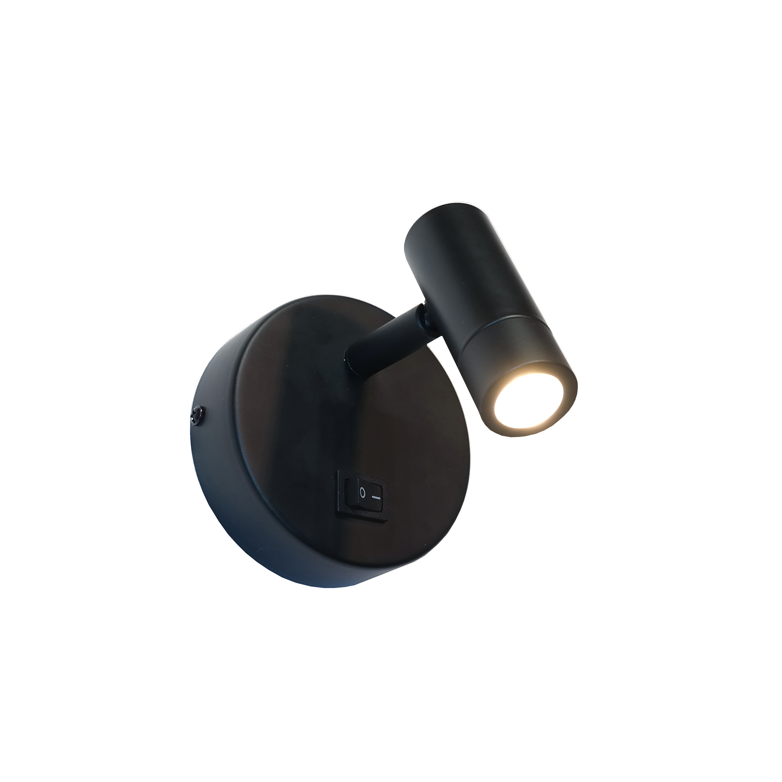 Artdelight Simply - applique murale avec interrupteur – 11,5 x cm – 3W LED inclus - noir