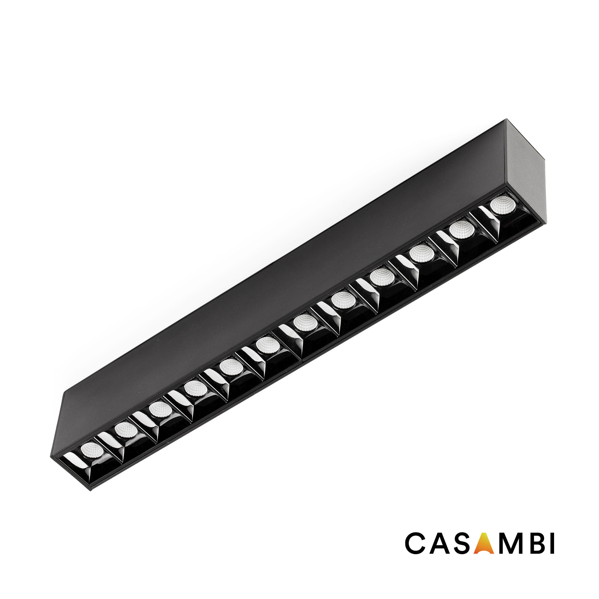 Faro Neso Point-12 - luminaire pour rail magnétique - ,3 x 2,2 cm - 16W CASAMBI LED blanc chaud (3000K) dimmable inclus - noir