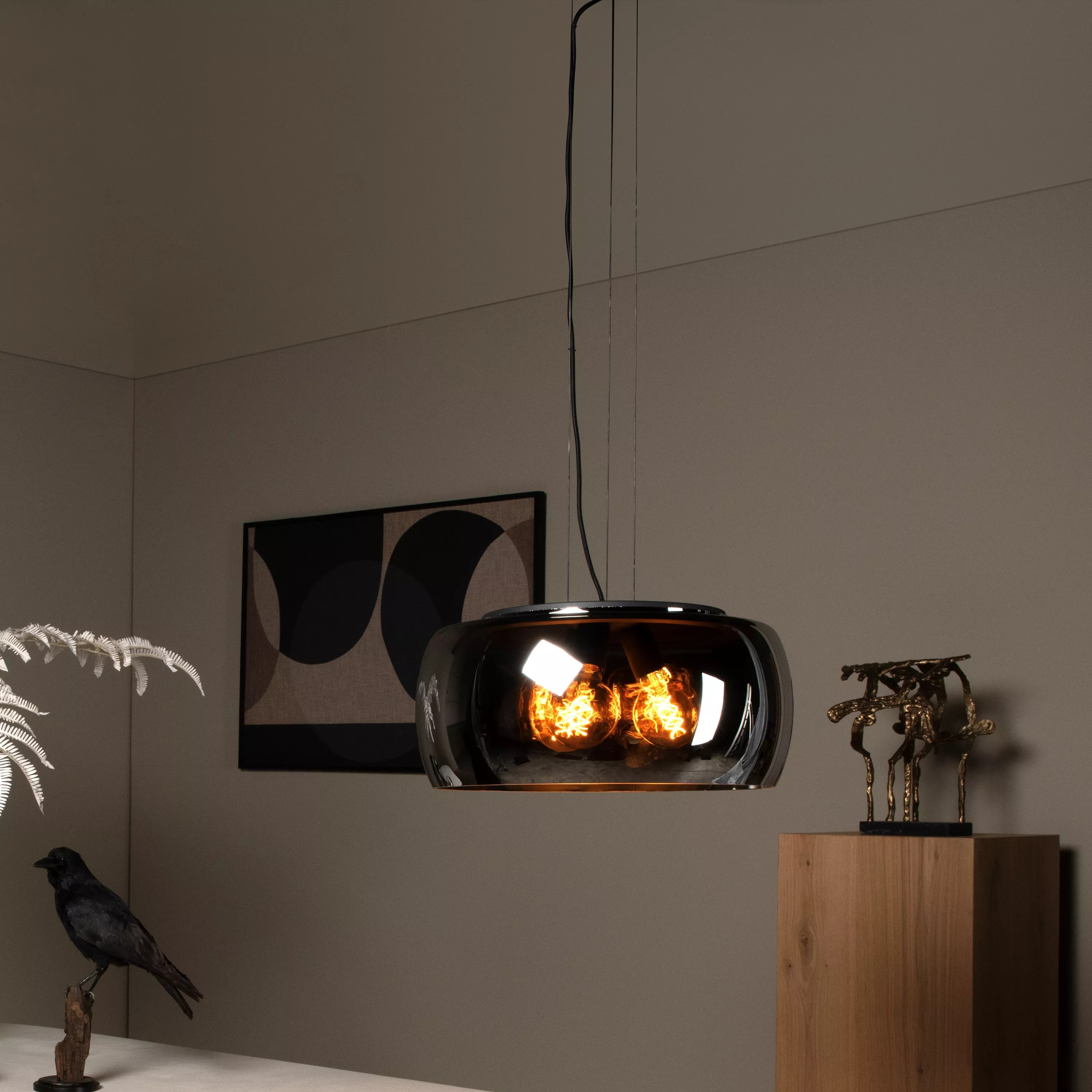 Lucide Olivia - lampe suspendue - Ø cm - fumé