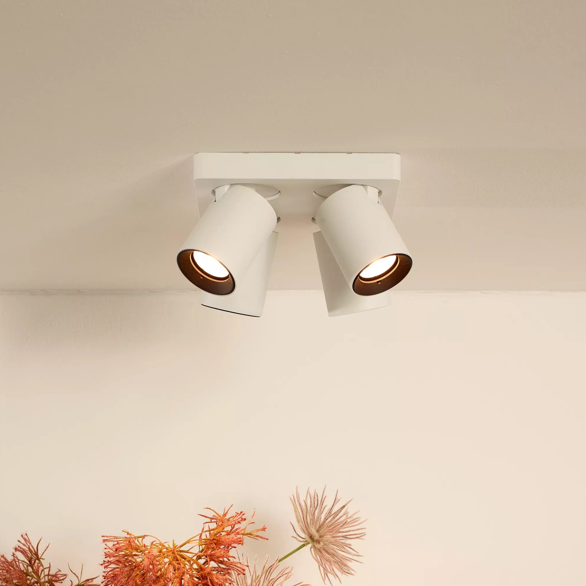 Lucide Nigel - spot en saillie - x 11,3 cm - W dimmable inclus - dim to warm - white