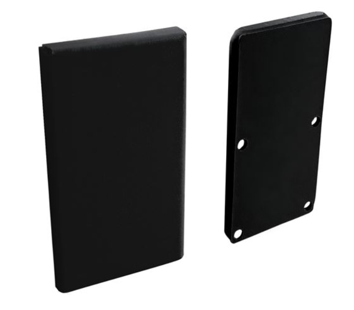 Nova Luce - profilé d"éclairage linéaire - embout - cadre en aluminium noir