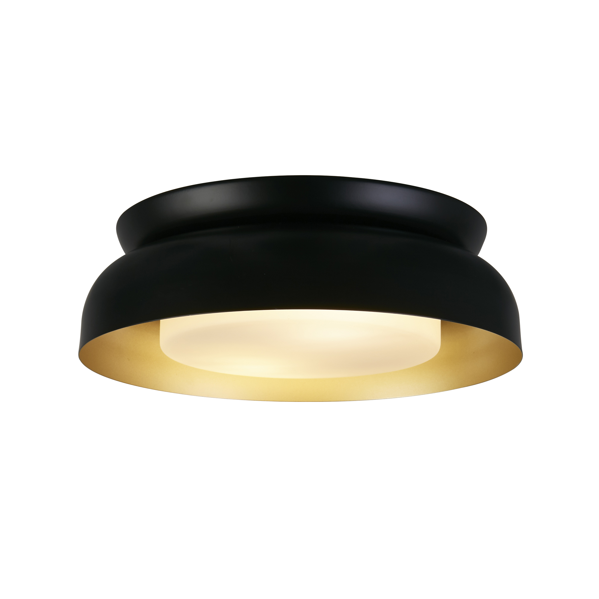 Searchlight Kendal - plafonnier - Ø cm - noir et or