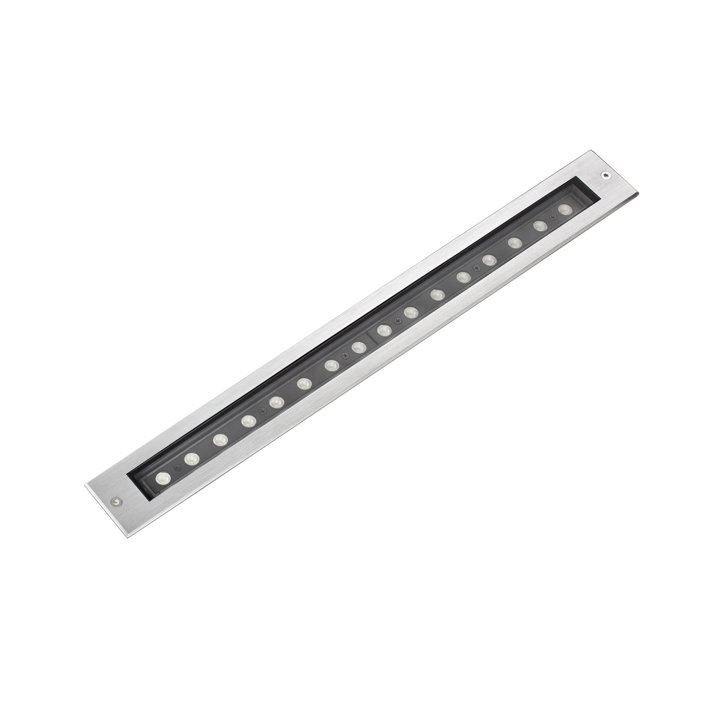 Faro Falls Orientable - spot extérieur au sol - mm, mm à encastrer - 18W LED inclus - IP67 - acier inoxydable satiné