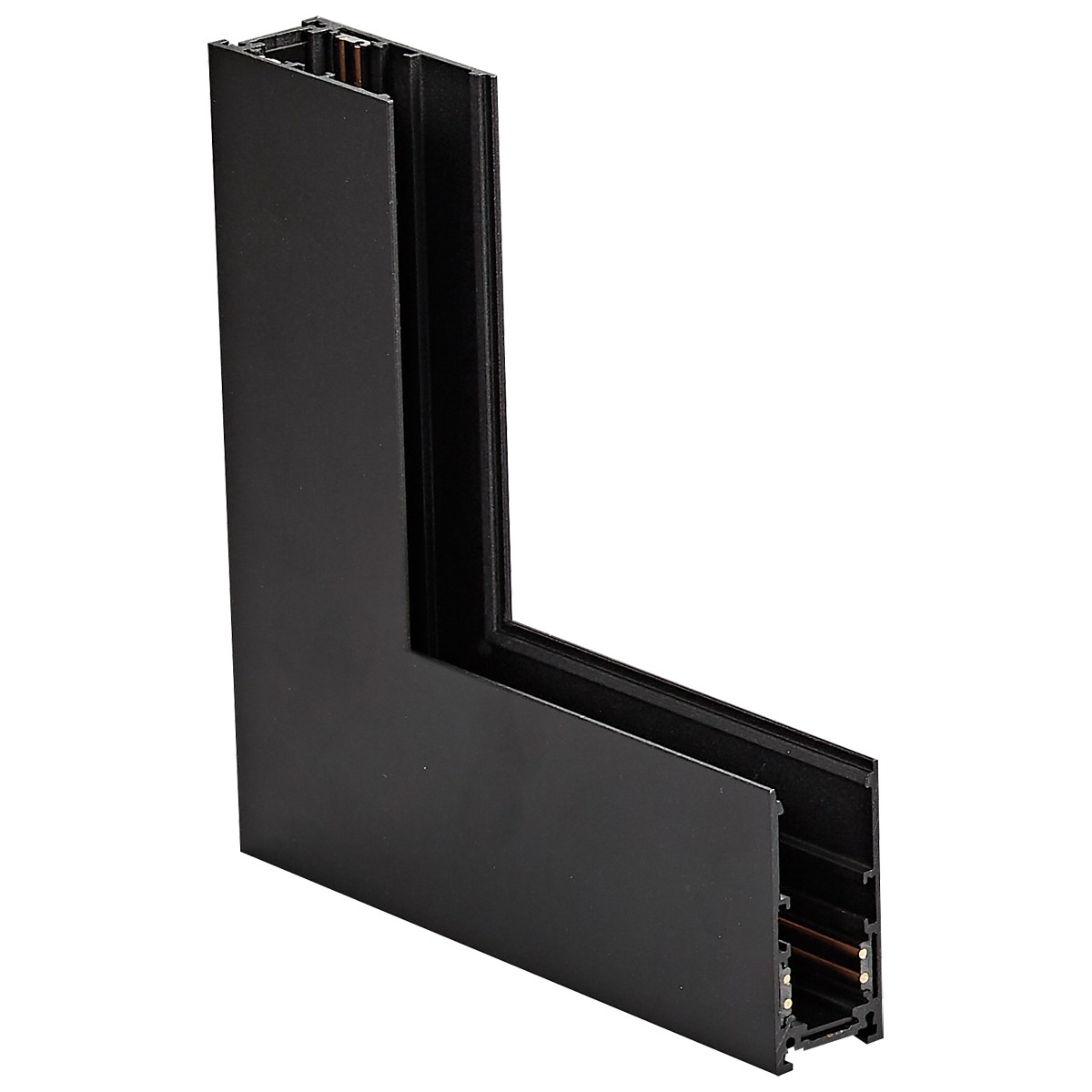 VK Lighting Kona - Système de rail magnétique - Profilé d"angle de montage intérieur vertical - ,5 x 17,5 cm - noir