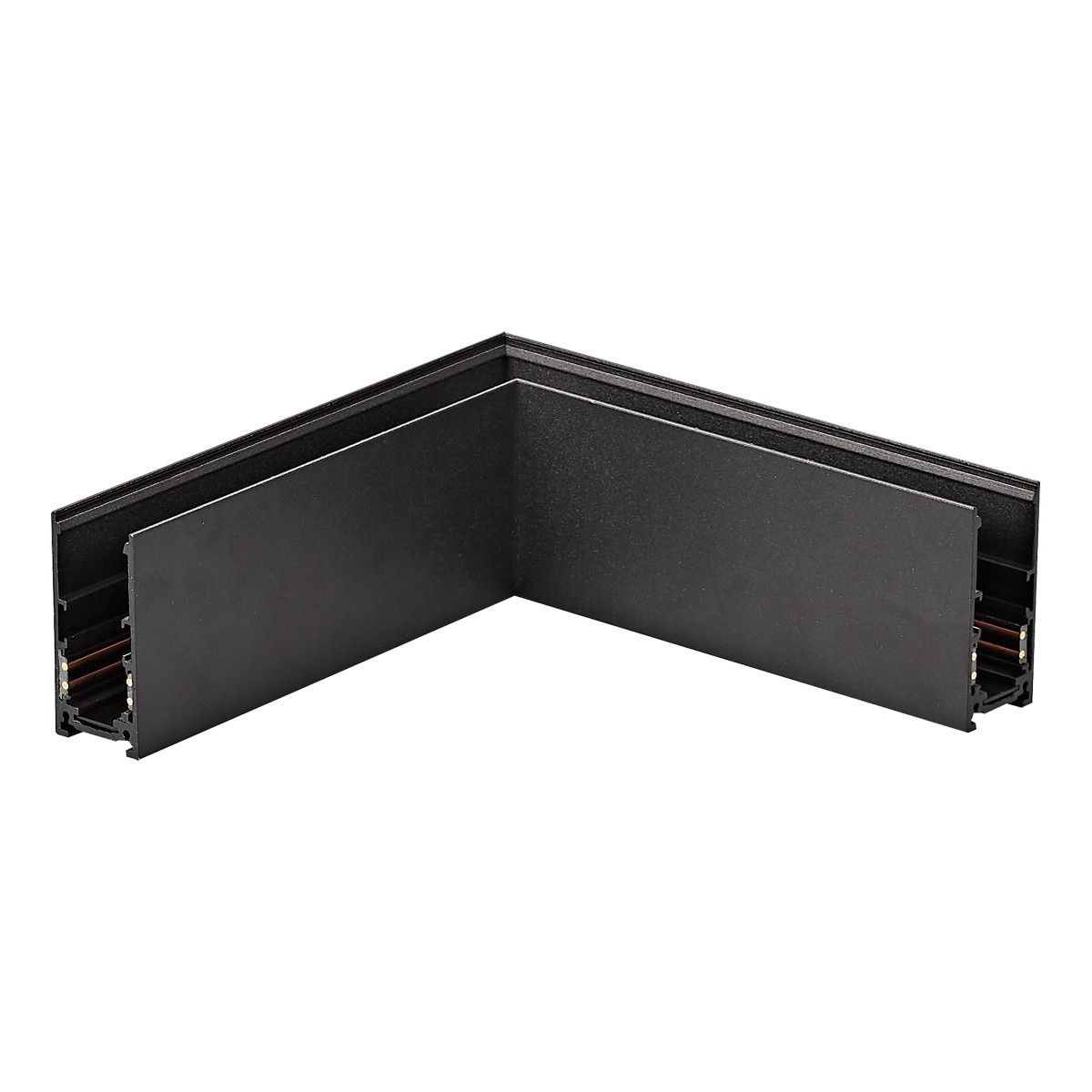 VK Lighting Kona - système de rail magnétique - profilé d"angle de montage horizontal - 17,5 x 17,5 x 6 cm - noir